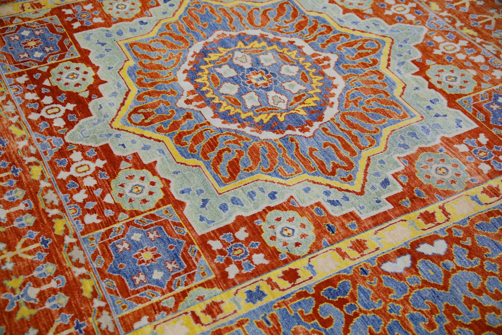 Turkish Antique Look Oushak Rug 8'3" x 10'2"  #5428