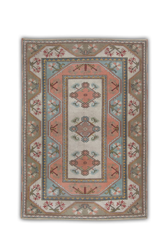 #511 Turkish Vintage Anatolian Rug  5'10" x 8'3"