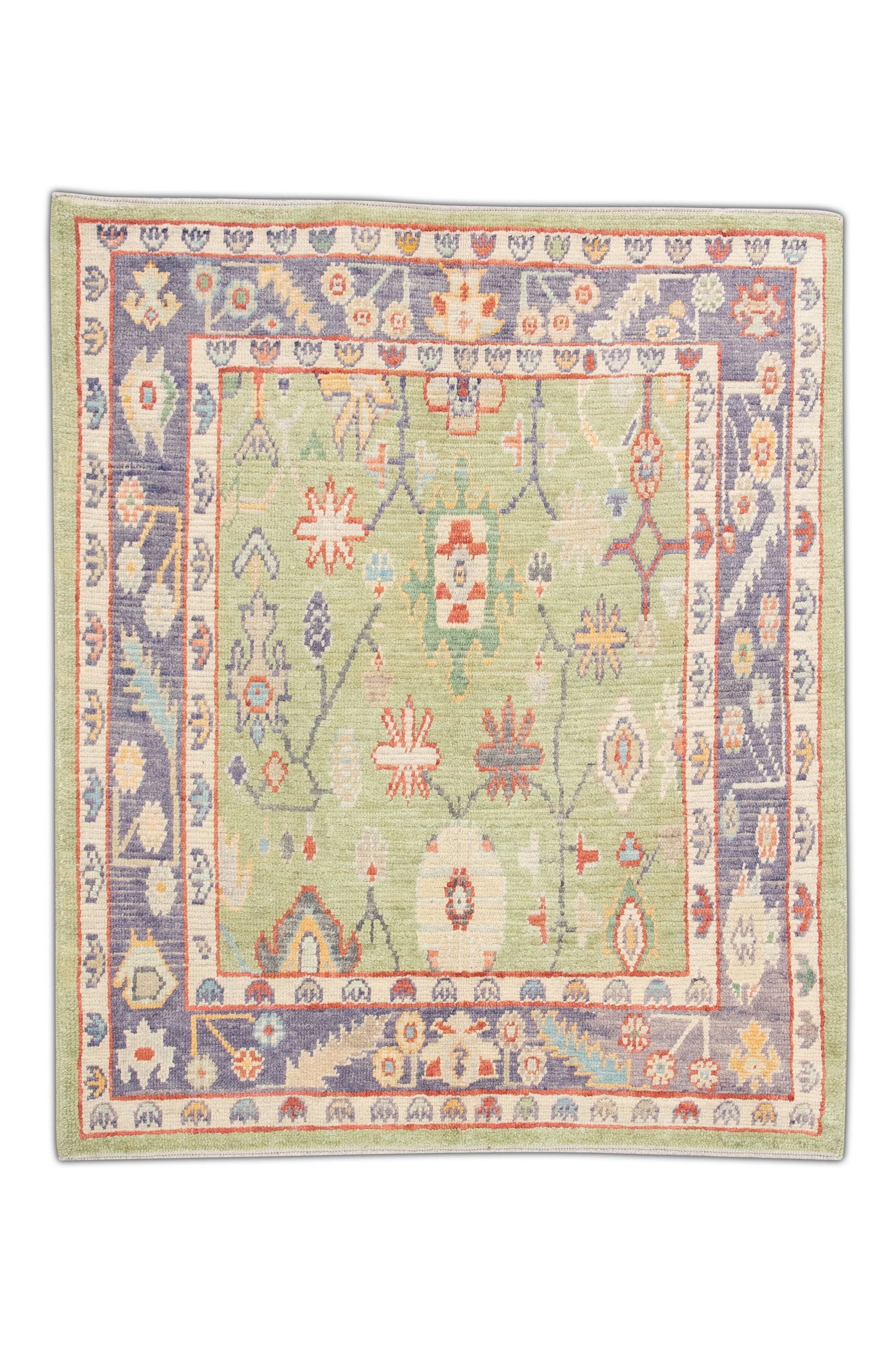 Turkish Oushak Rug 5'6" x 6'7" #4601