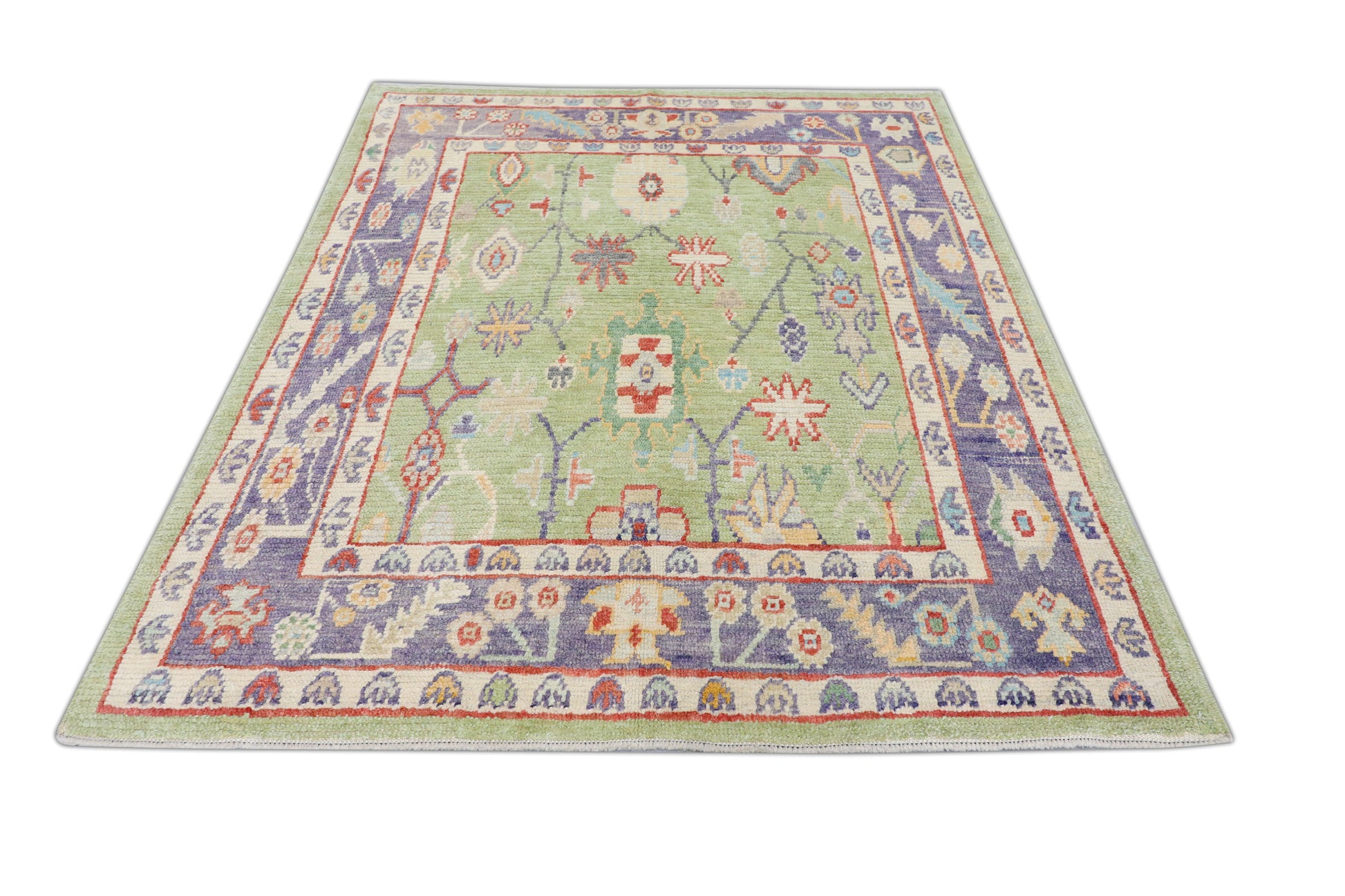 Turkish Oushak Rug 5'6" x 6'7" #4601