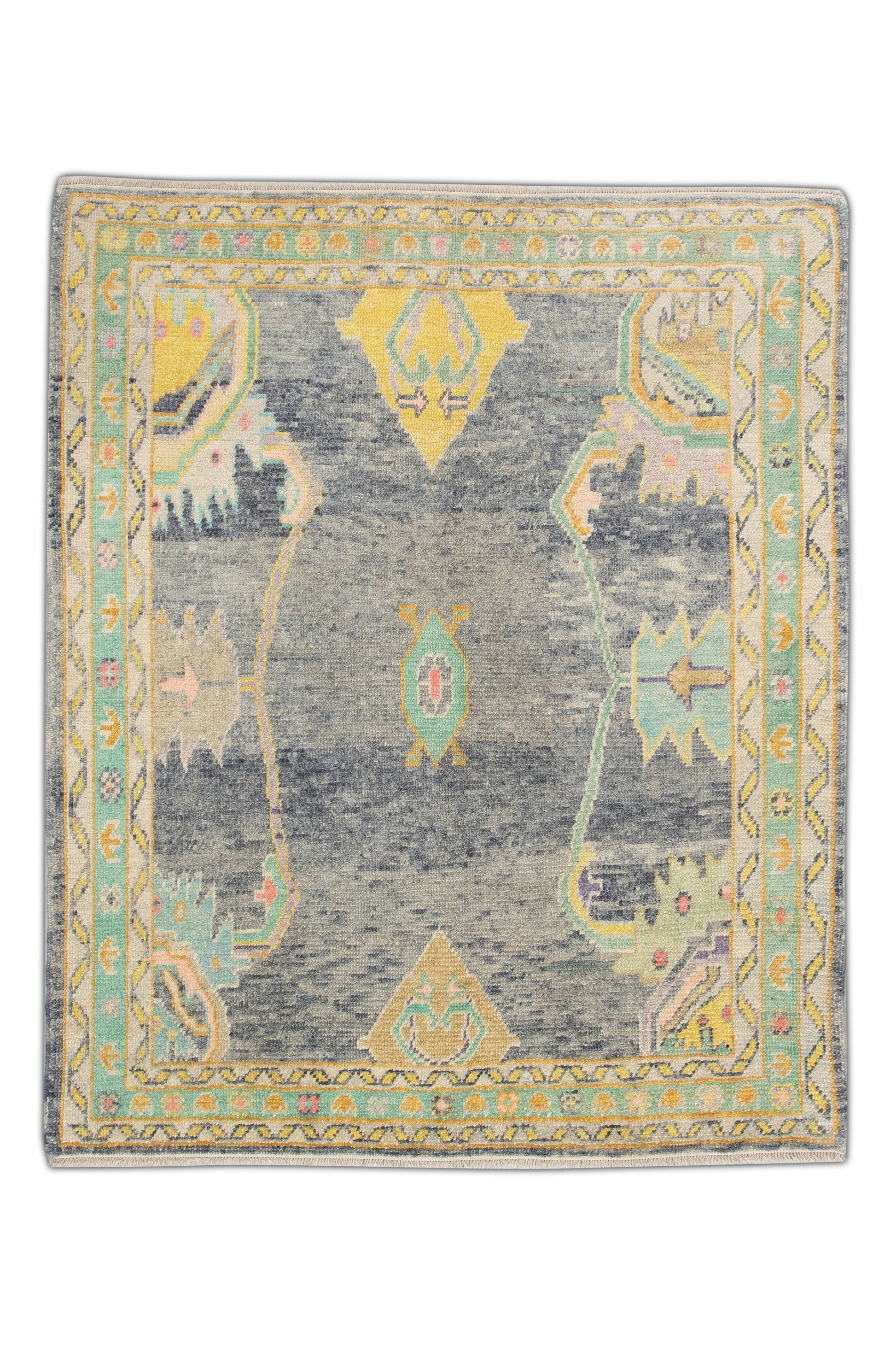 Turkish Oushak Rug 5'7" x 6'11" #4600
