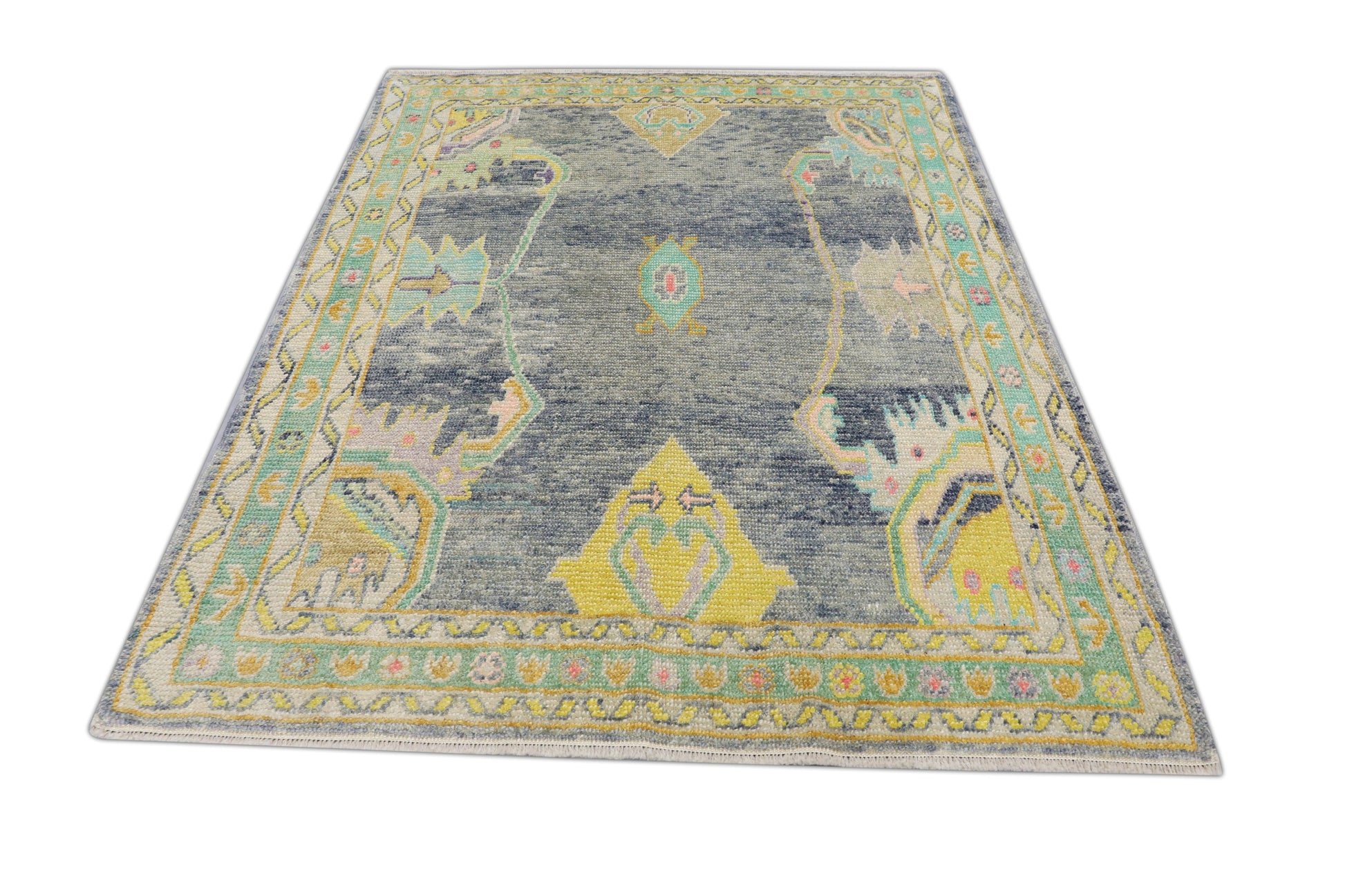 Turkish Oushak Rug 5'7" x 6'11" #4600