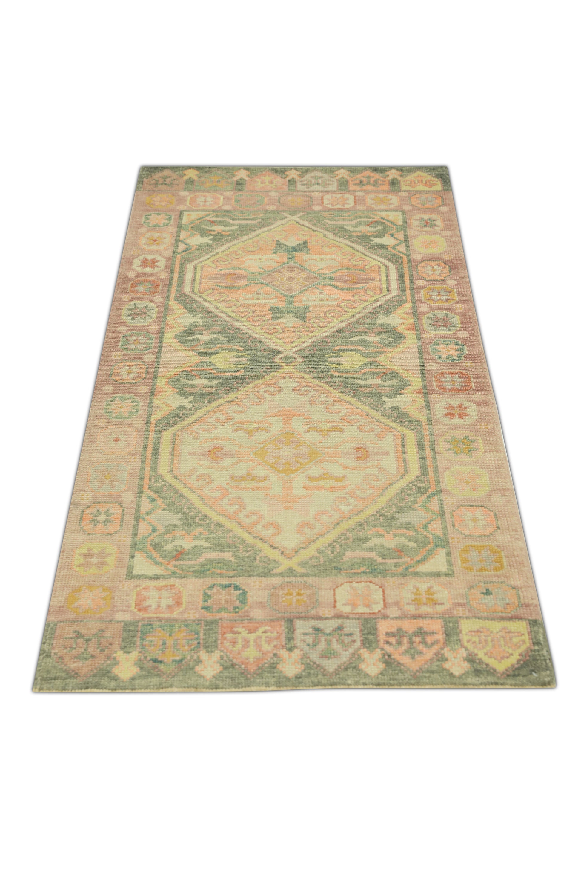 Turkish Oushak Rug 3'1" x 6'6" #1244