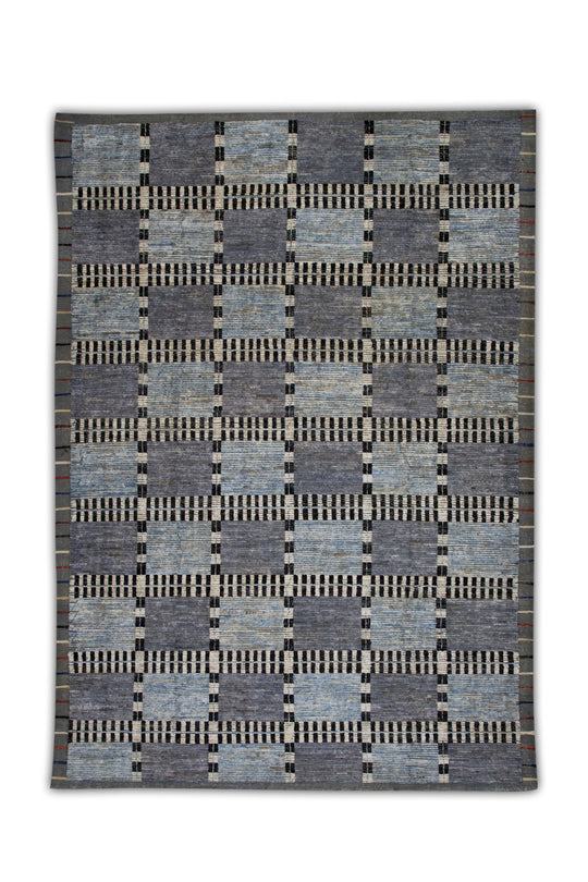 Turkish Tulu Rug Hand Knotted 9'1" x 12'1" #6004