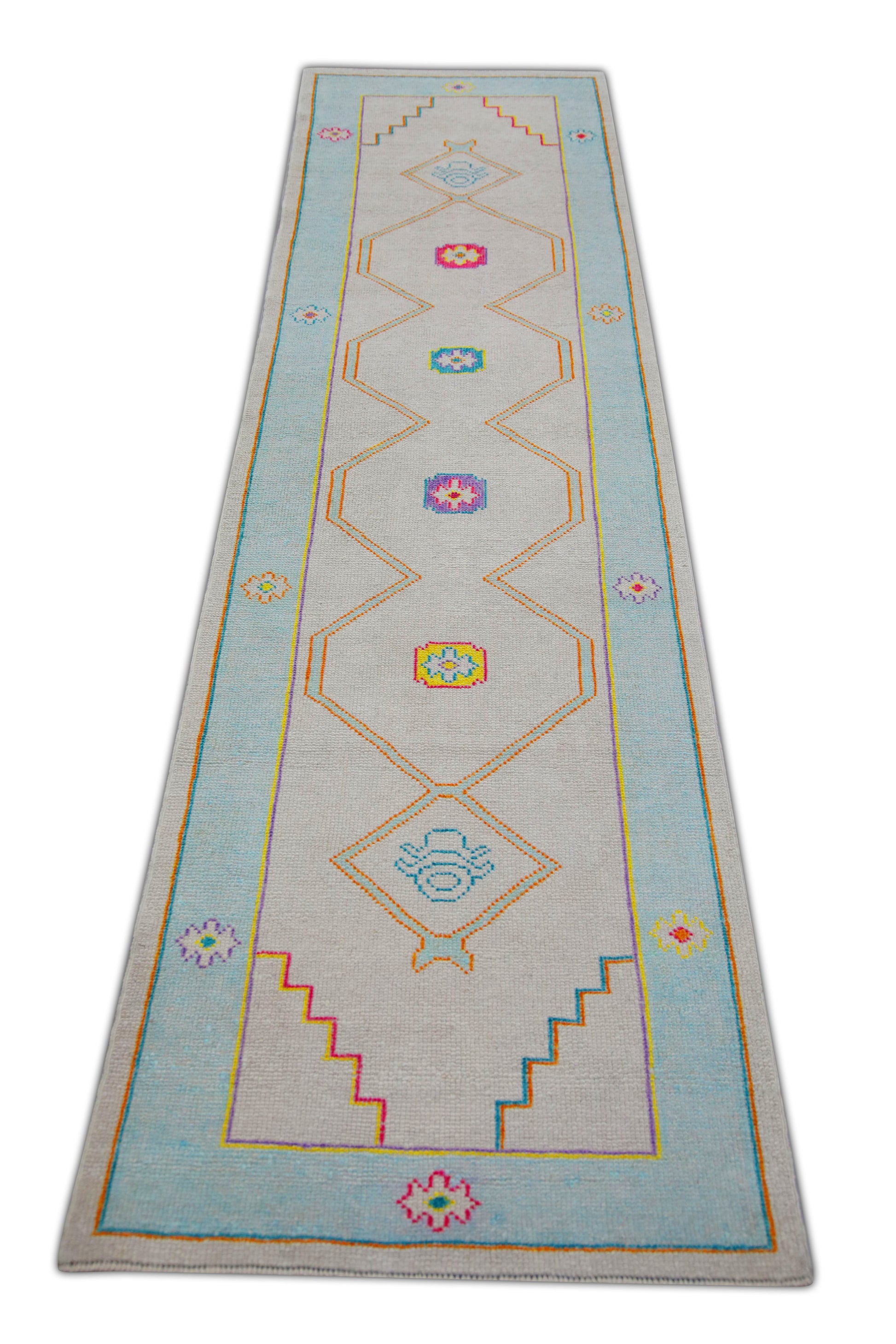 Turkish Oushak Rug 2'7" x 9'10" #23