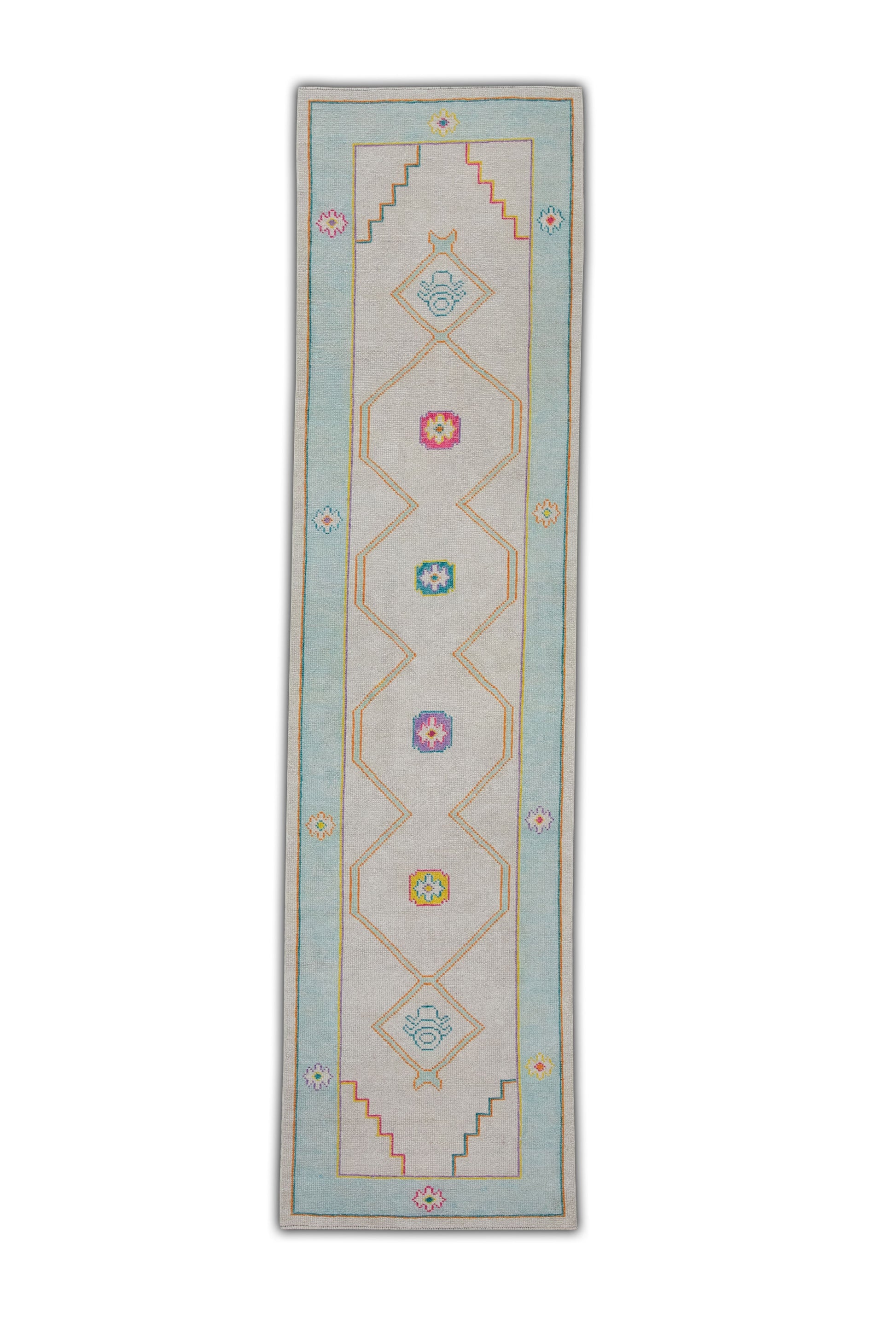 Turkish Oushak Rug 2'7" x 9'10" #23