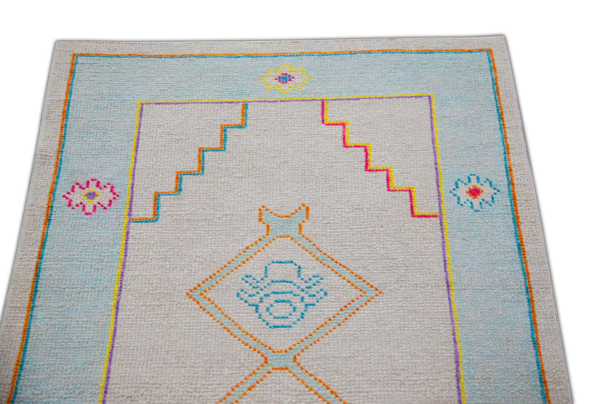 Turkish Oushak Rug 2'7" x 9'10" #23