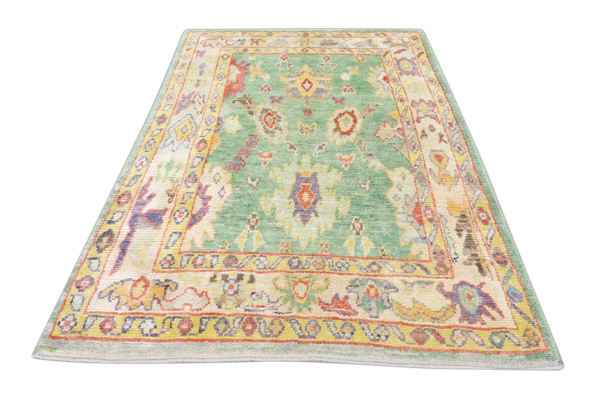 Turkish Oushak Rug 5'4" x 8' #4593