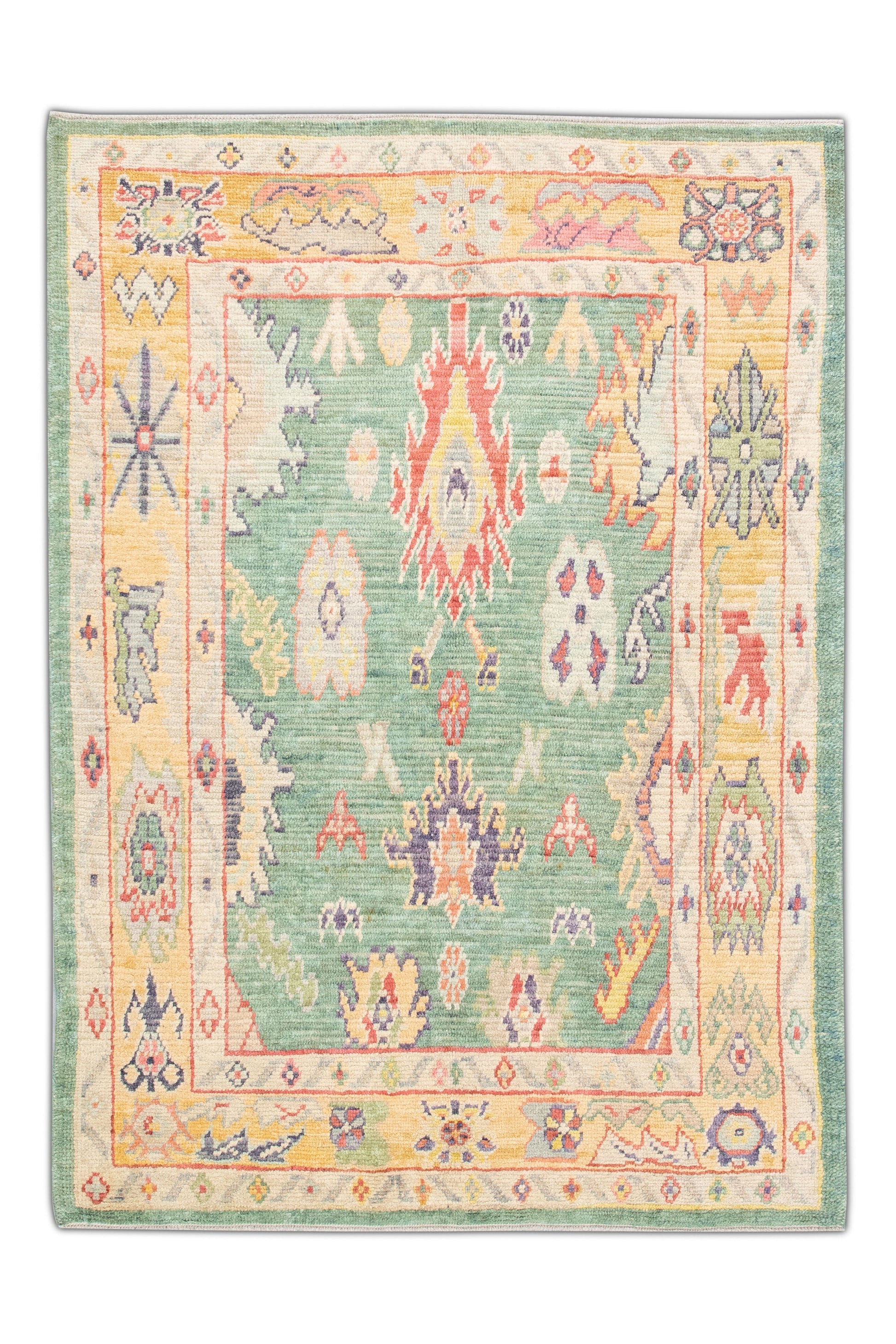 Turkish Oushak Rug 5'5' x 7'7" #4592