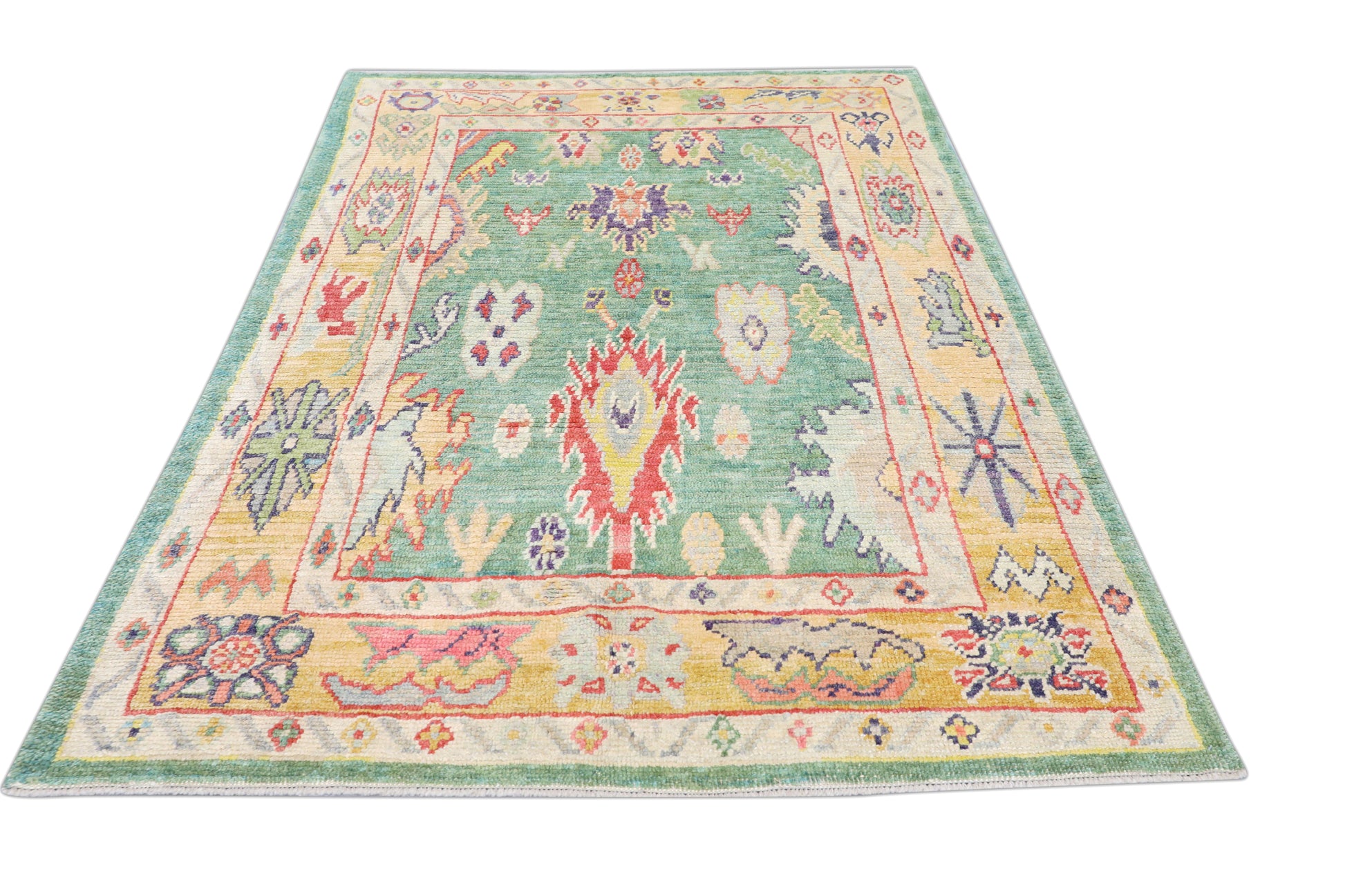 Turkish Oushak Rug 5'5' x 7'7" #4592