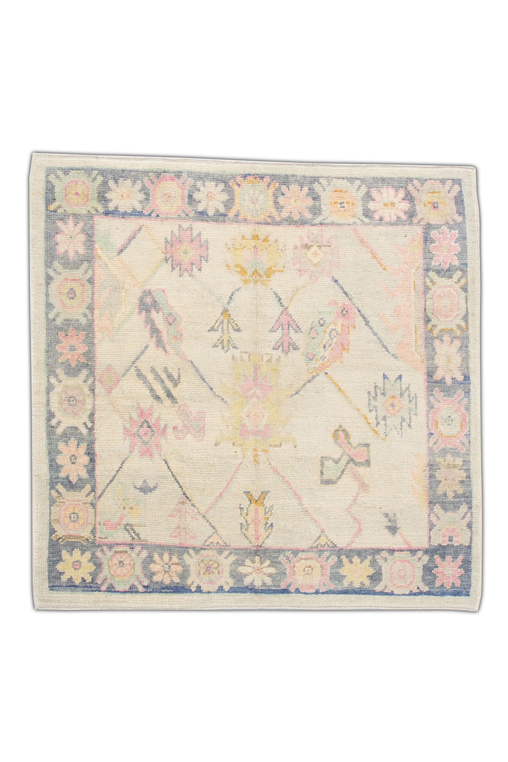 Turkish Oushak Rug 5'7" x 5'6" #4588