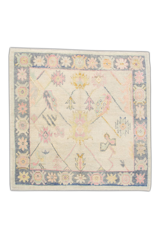 #4588 Turkish Oushak 5'7" x 5'6"