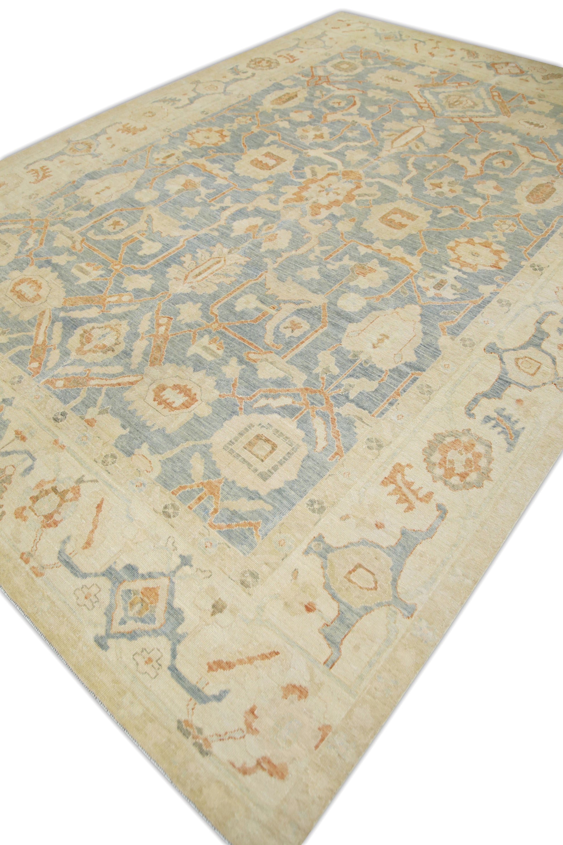 Turkish Antique Look Oushak Rug 8'10" x 12'4"  #5061