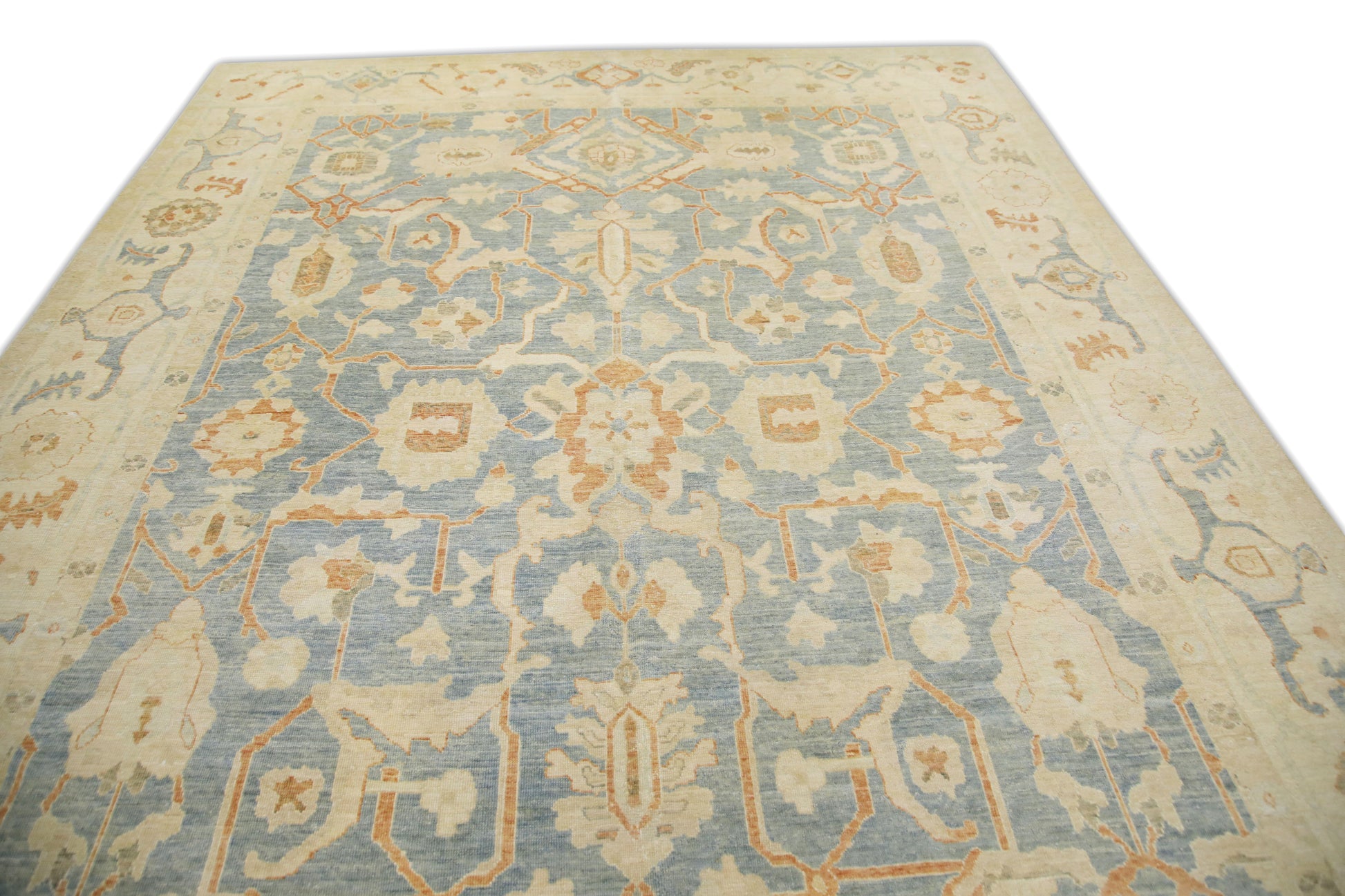 Turkish Antique Look Oushak Rug 8'10" x 12'4"  #5061