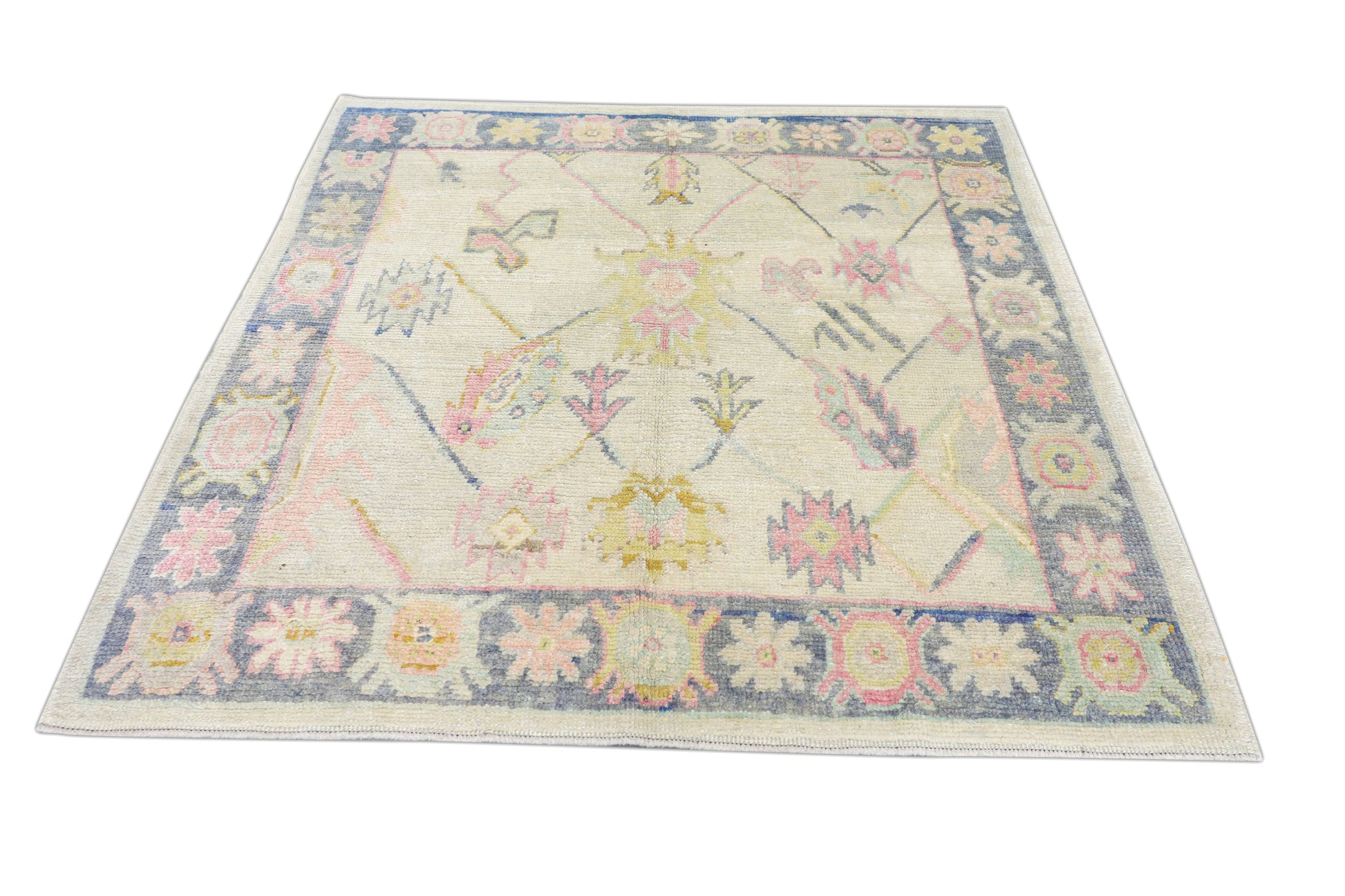 Turkish Oushak Rug 5'7" x 5'6" #4588