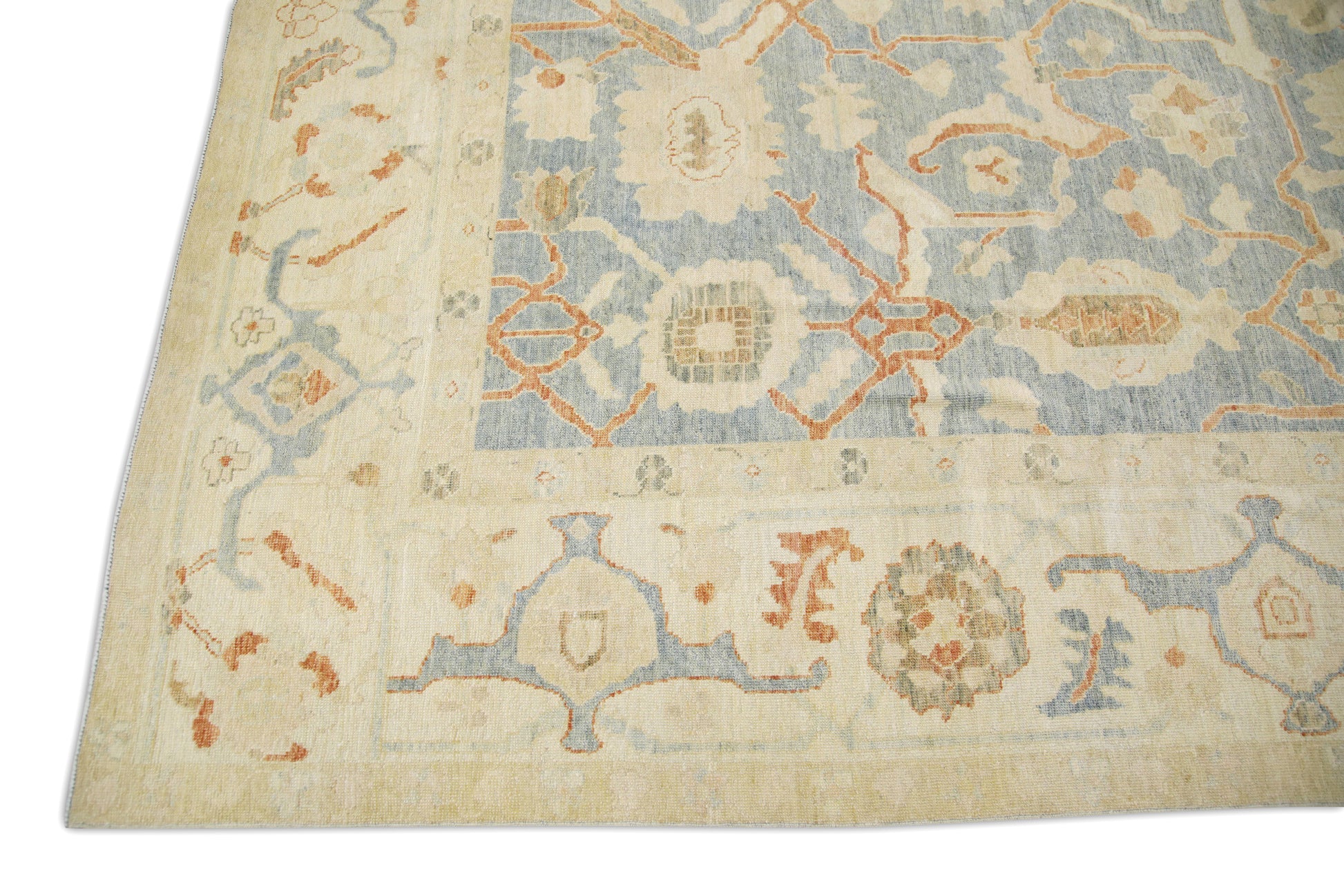 Turkish Antique Look Oushak Rug 8'10" x 12'4"  #5061