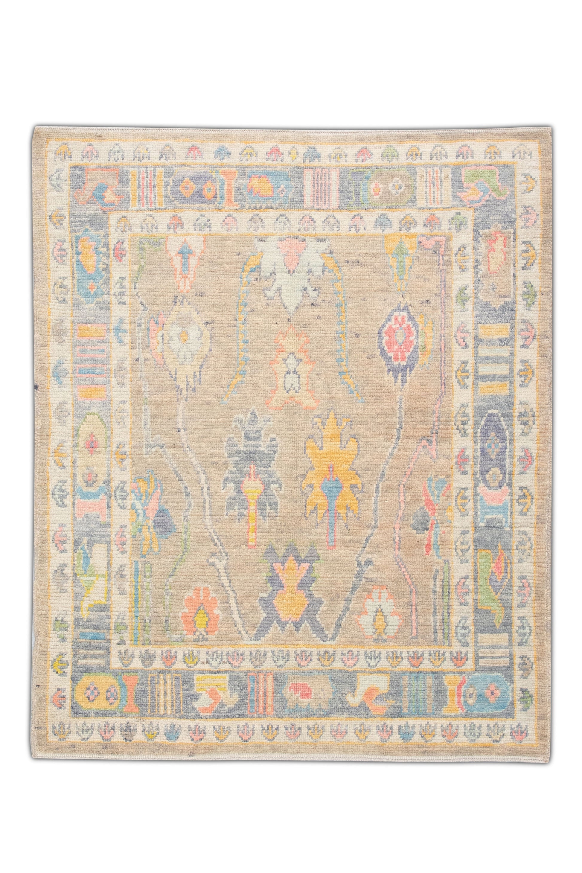 Turkish Oushak Rug 5'5" x 6'8" #4585