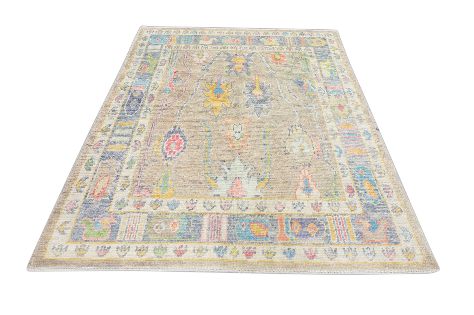 Turkish Oushak Rug 5'5" x 6'8" #4585