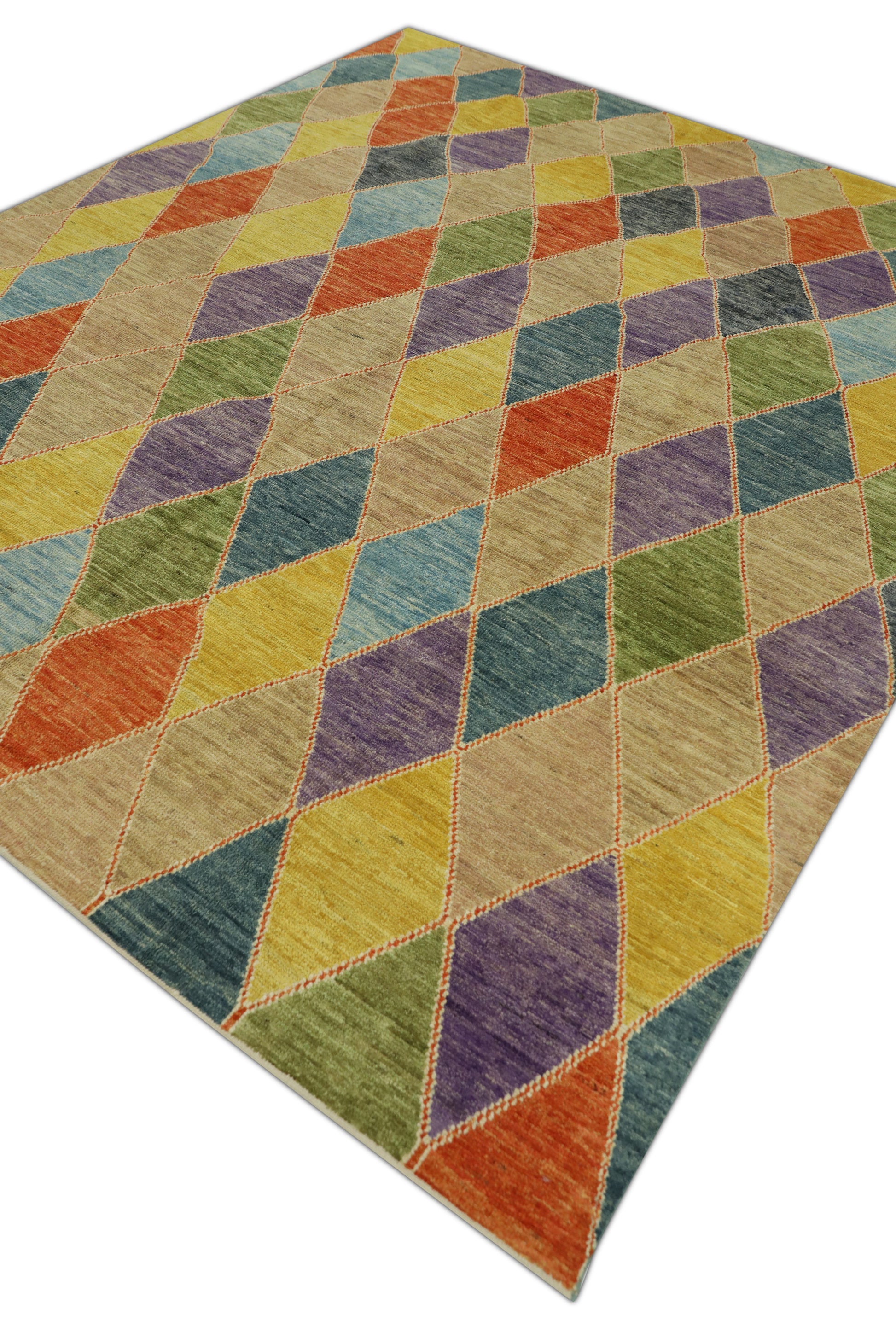 Turkish Tulu Rug Hand Knotted 8'2" x 9'11" #M-1028