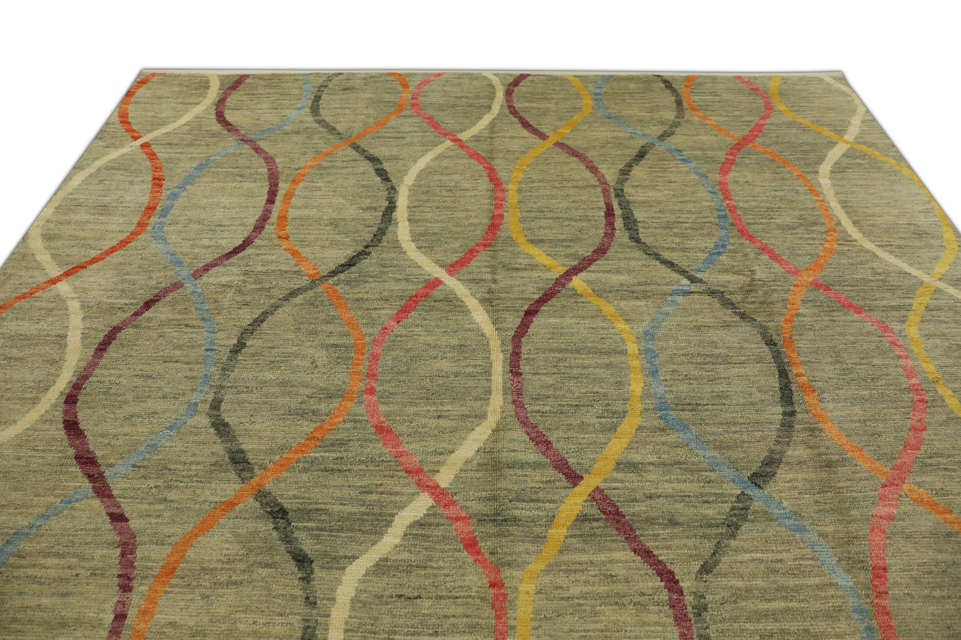 Turkish Tulu Rug Hand Knotted 8'4" x 10'1" #M-1010