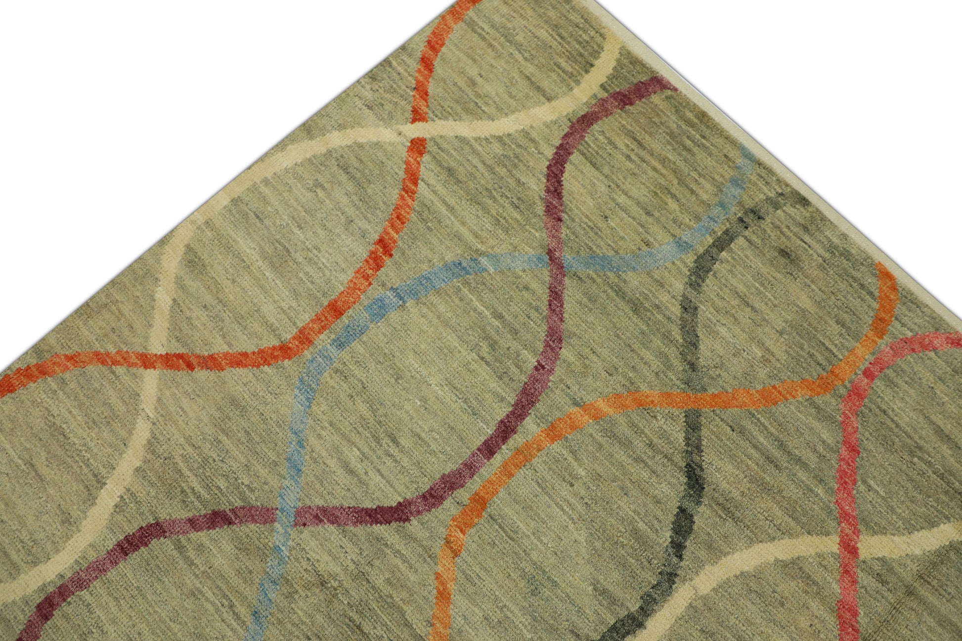Turkish Tulu Rug Hand Knotted 8'4" x 10'1" #M-1010
