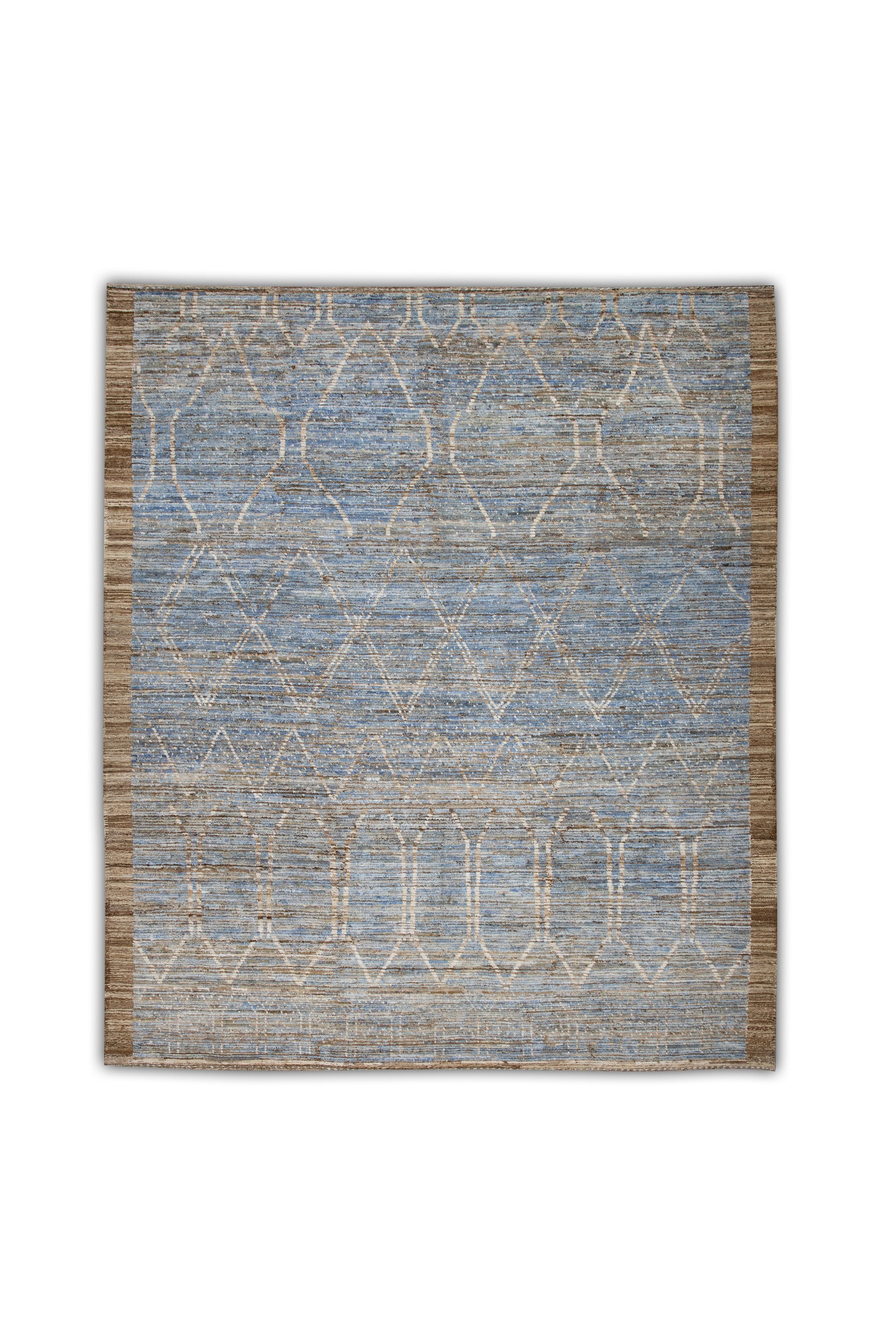 Turkish Tulu Rug Hand Knotted 8'6" x 9'11" #6017