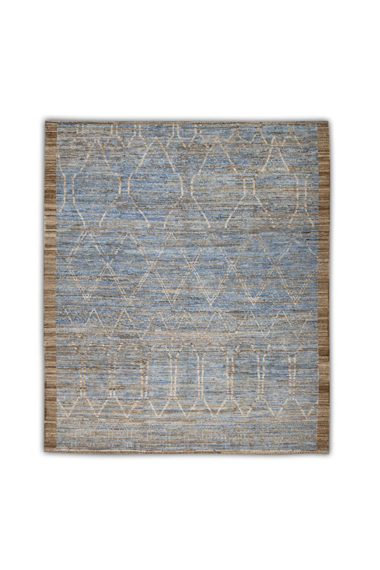 #6017 Hand Knotted Turkish Modern Rug 8'6" x 9'11"