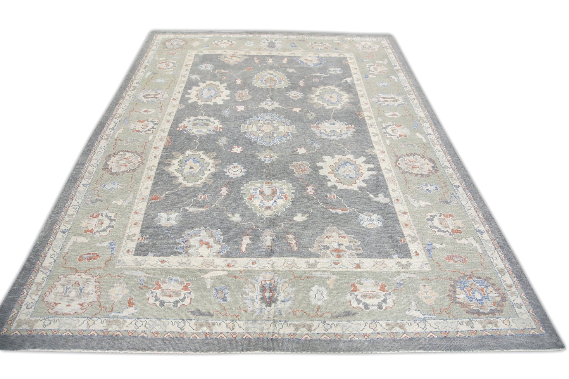 Turkish Oushak Rug 8'9" x 11'8" #7475