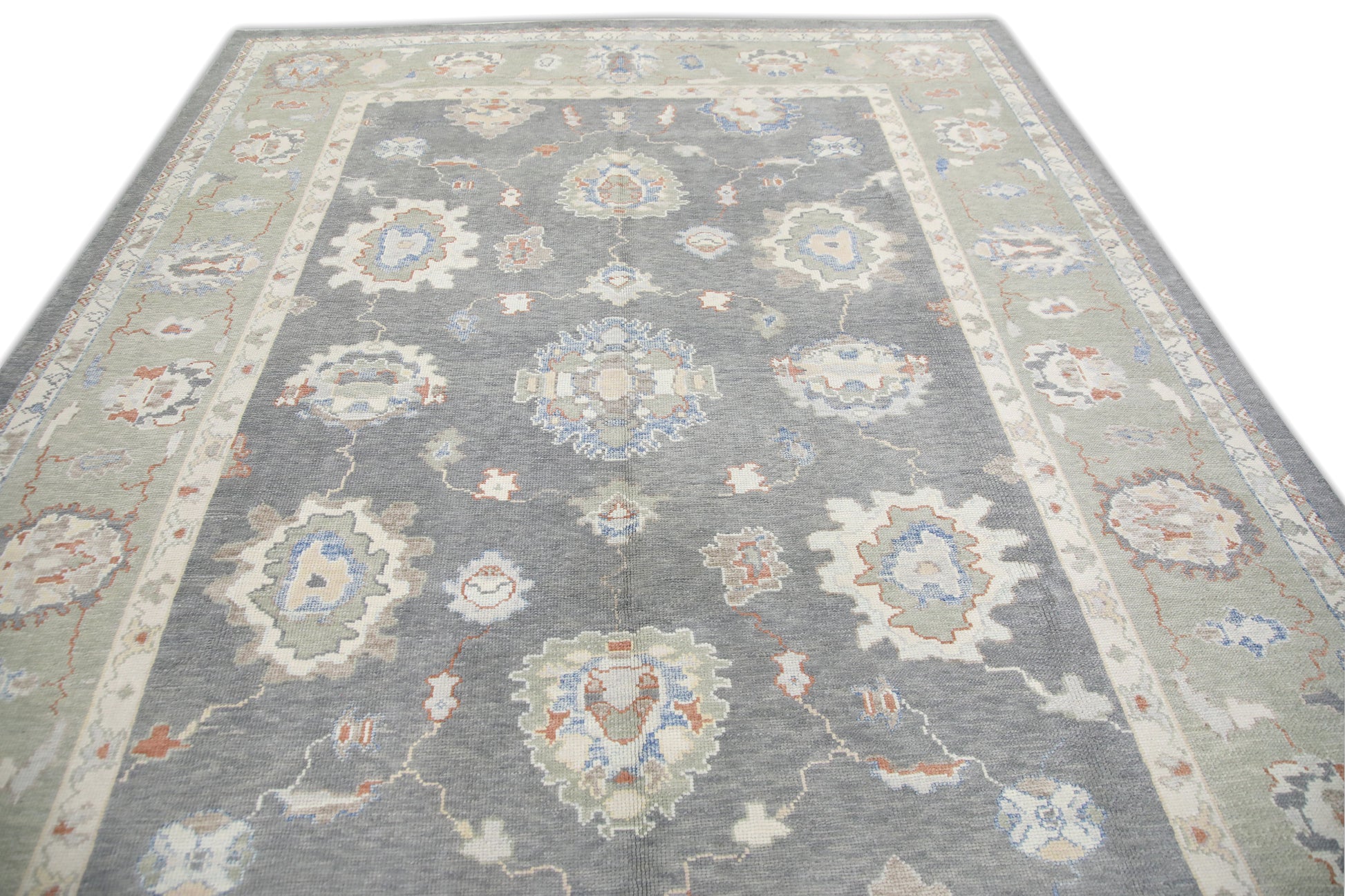 Turkish Oushak Rug 8'9" x 11'8" #7475