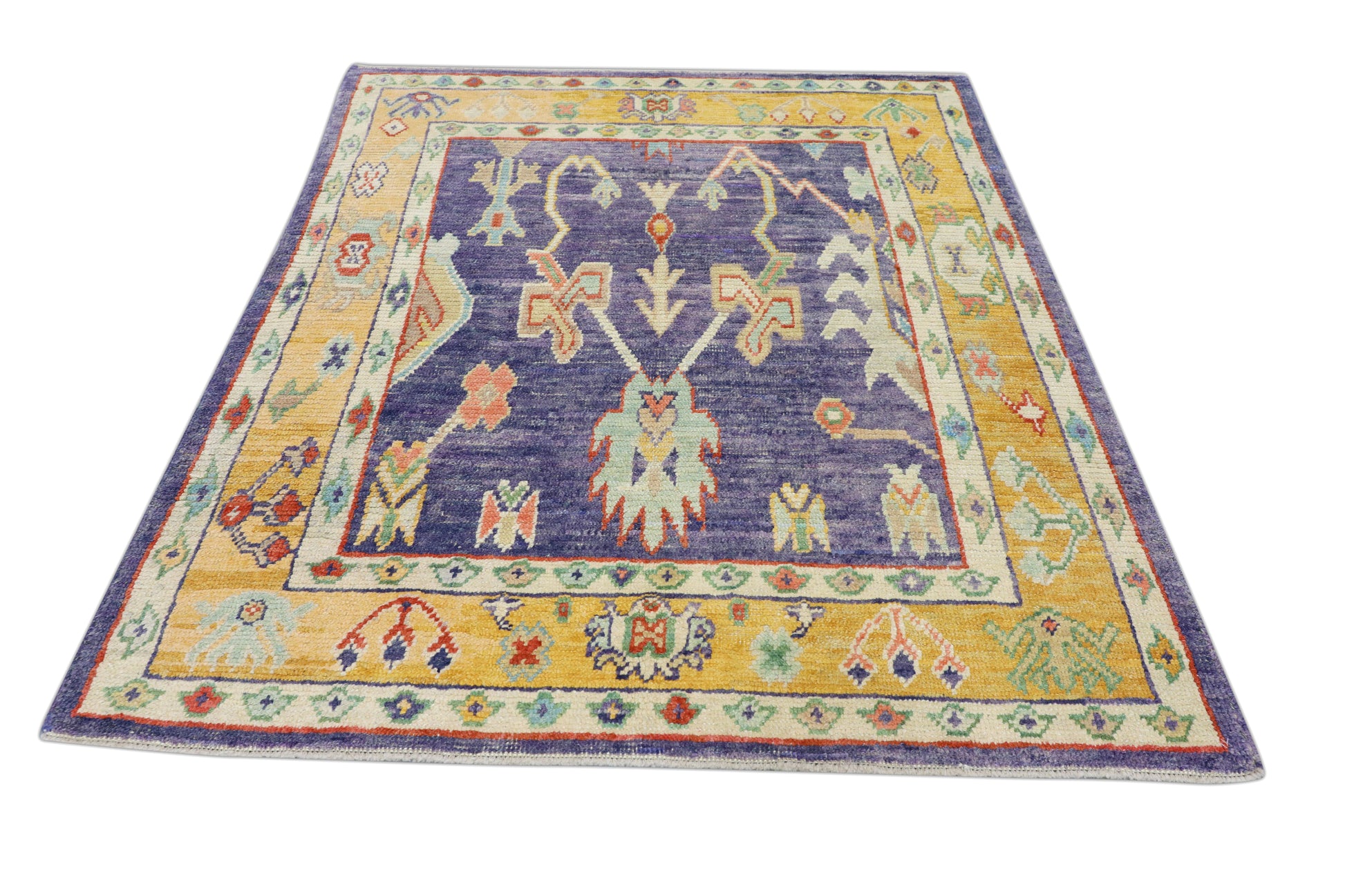 Turkish Oushak Rug 5'4" x 6'5" #4578