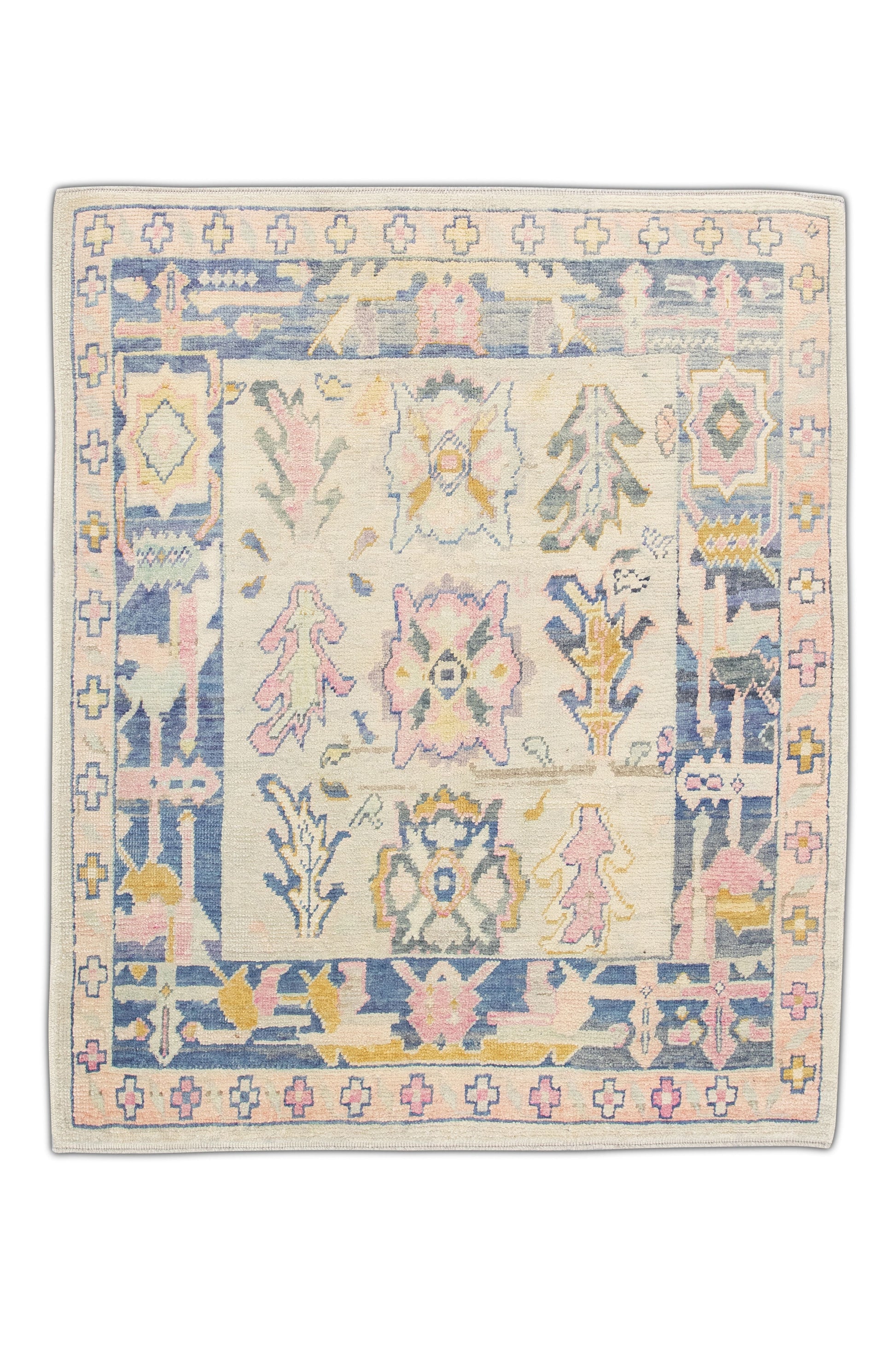 Turkish Oushak Rug 5'7" x 6'7" #4577