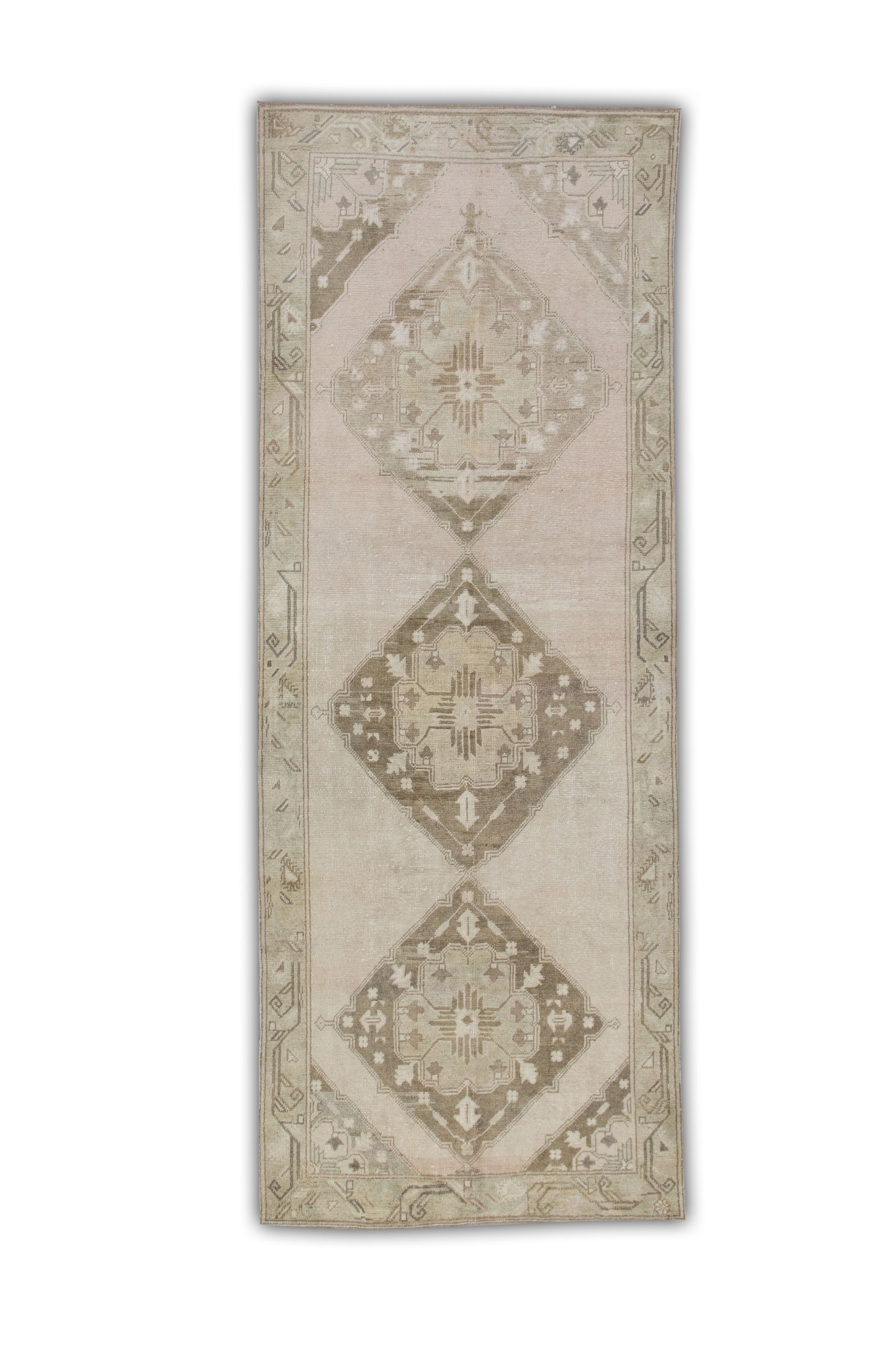 Turkish Vintage Anatolian Rug  4'3" x 10'9" #257