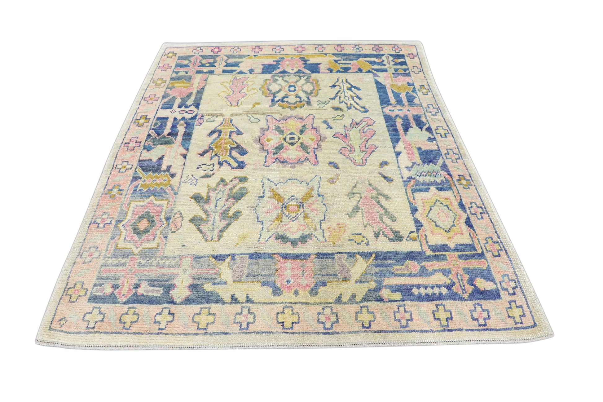 Turkish Oushak Rug 5'7" x 6'7" #4577