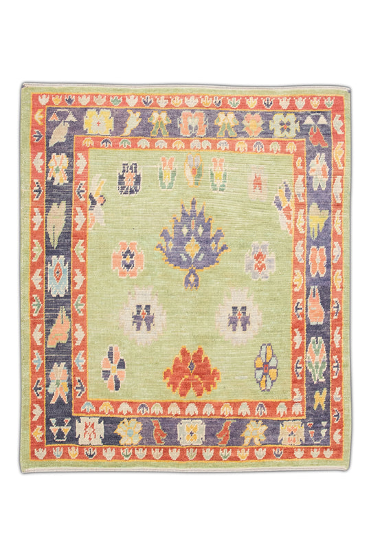 #4575 Turkish Oushak 5'5" x 6'6"