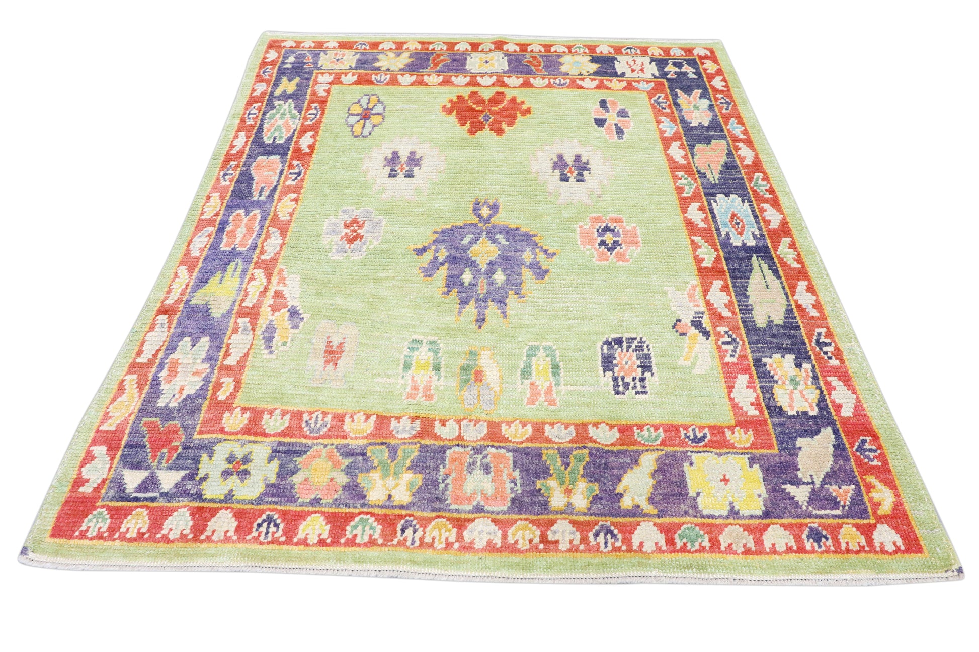 Turkish Oushak Rug 5'5" x 6'6" #4575