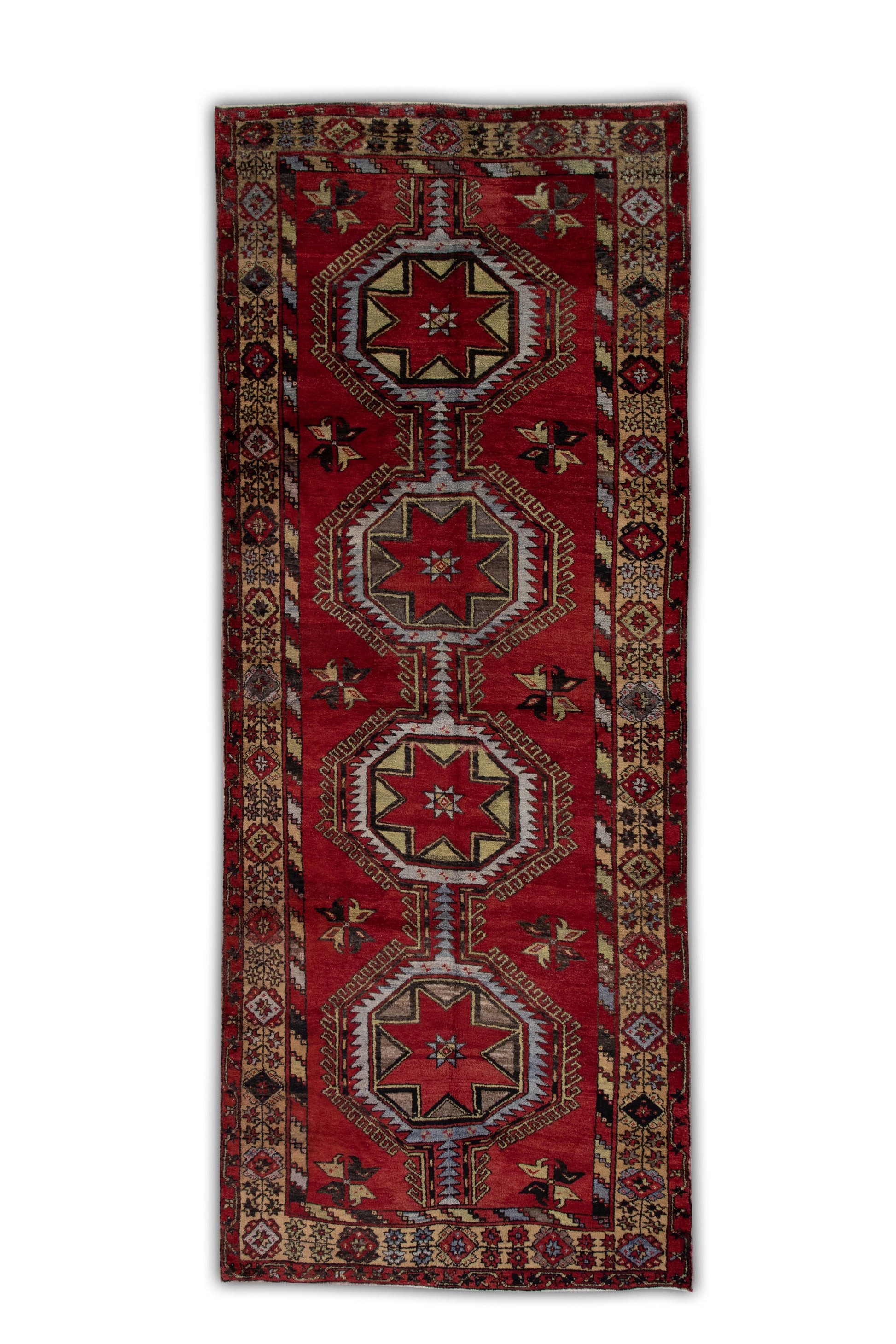 Turkish Vintage Anatolian Rug  5'5" x 13'11" #224