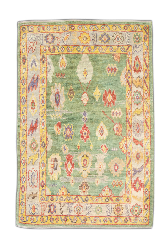 #4573 Turkish Oushak 5'4" x 7'11"