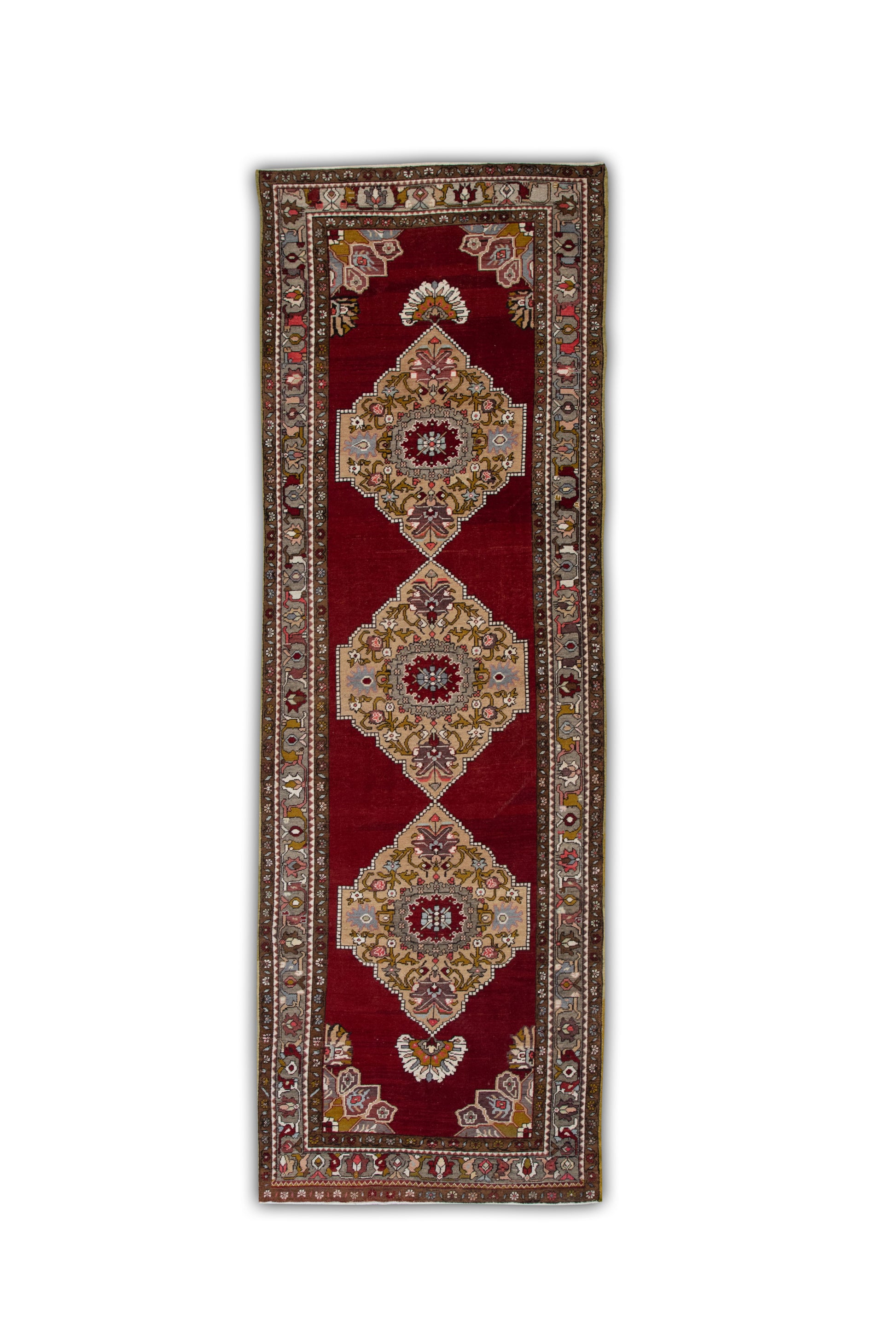 Turkish Vintage Anatolian Rug  3'11" x 12'2" #220