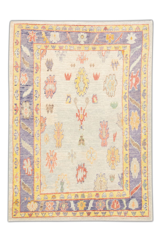 #4571 Turkish Oushak 5'6" x 7'8"