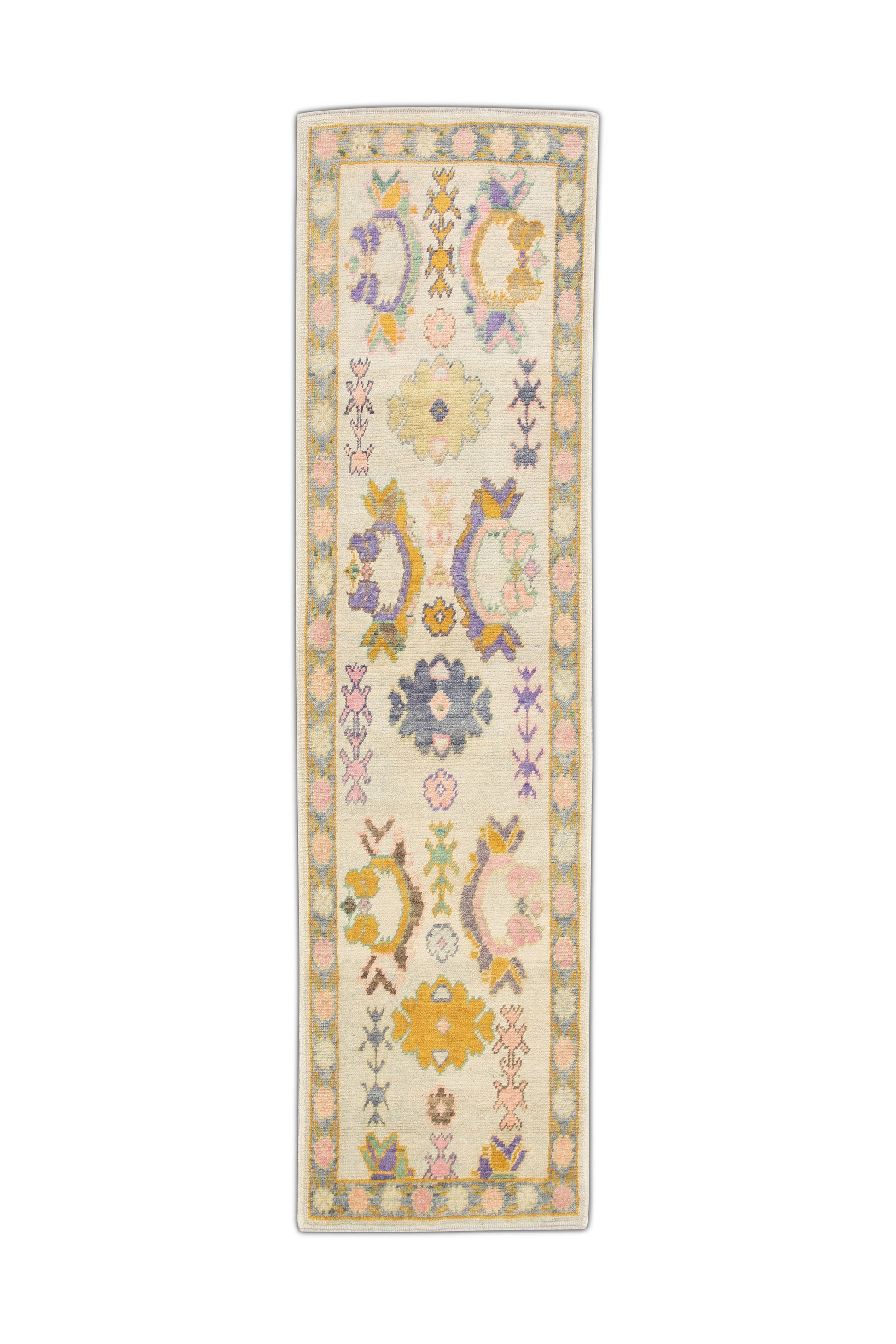 Turkish Oushak Rug 2'9" x 10'3" #4569