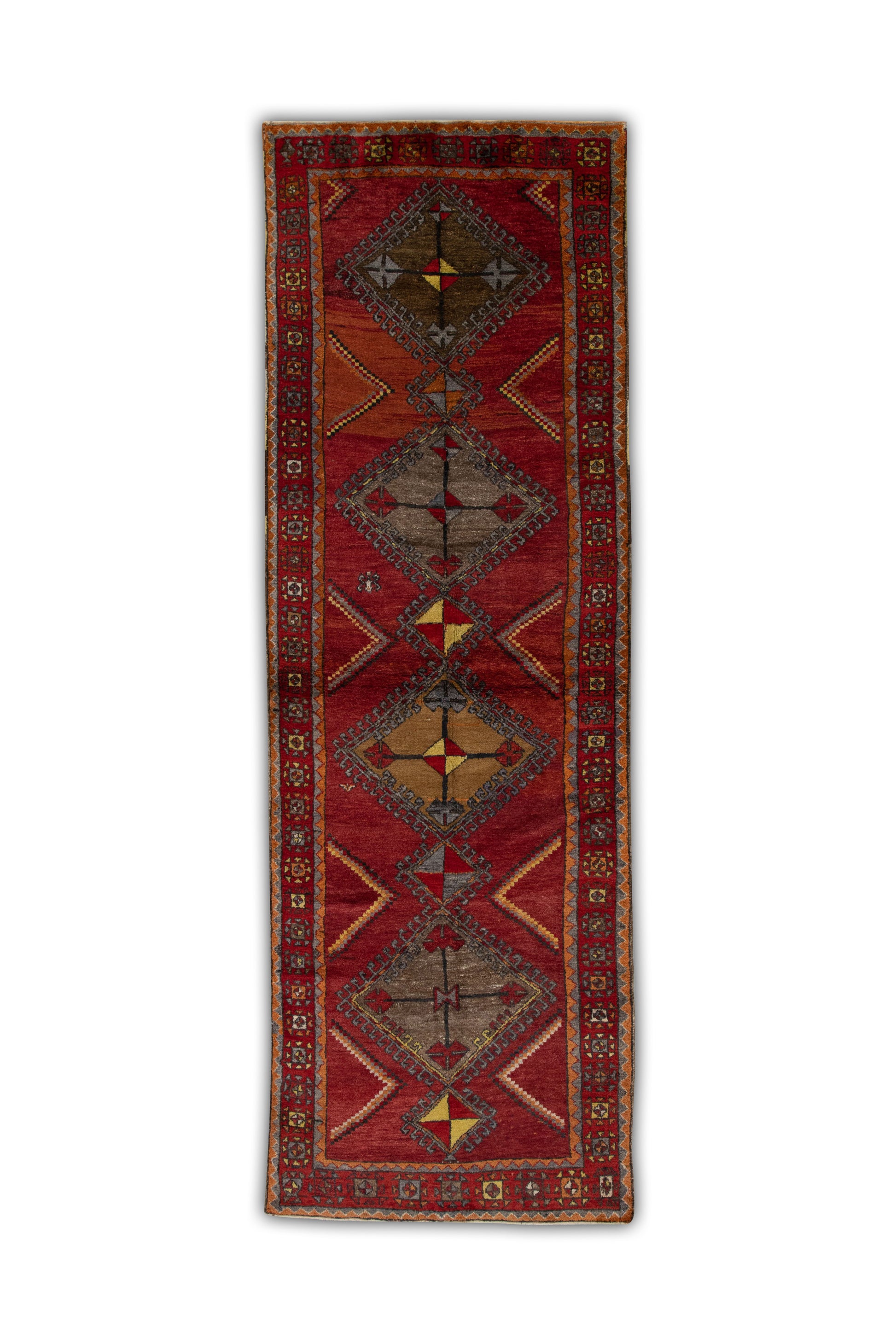 Turkish Vintage Anatolian Rug  4'1" x 12' #279