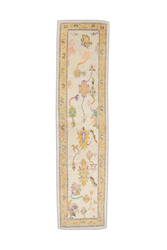 #4568 Turkish Oushak 3' x 12'4"