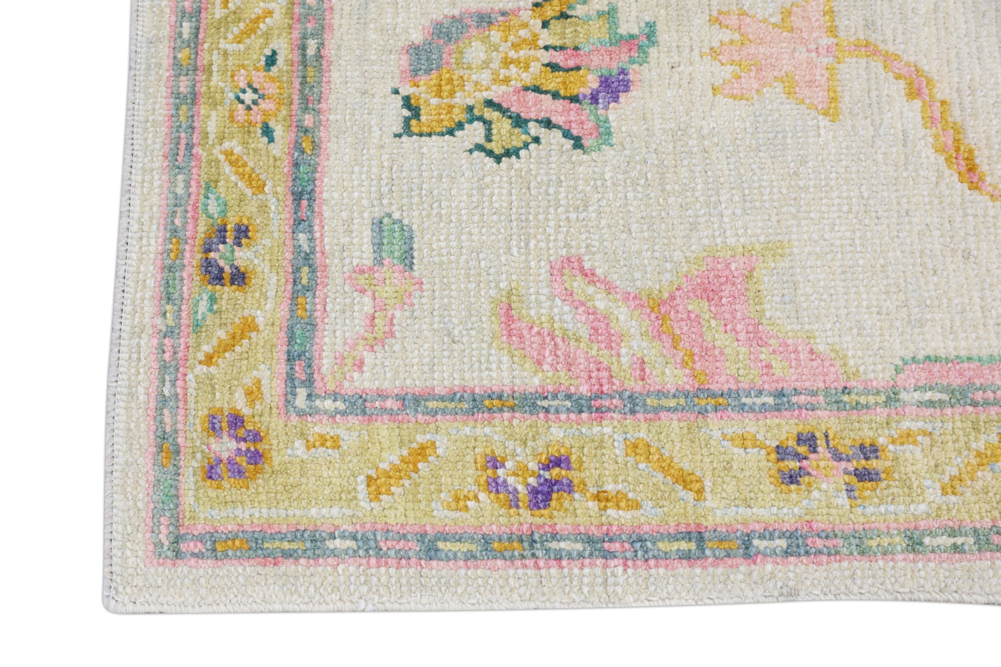 Turkish Oushak Rug 3' x 12'4" #4568