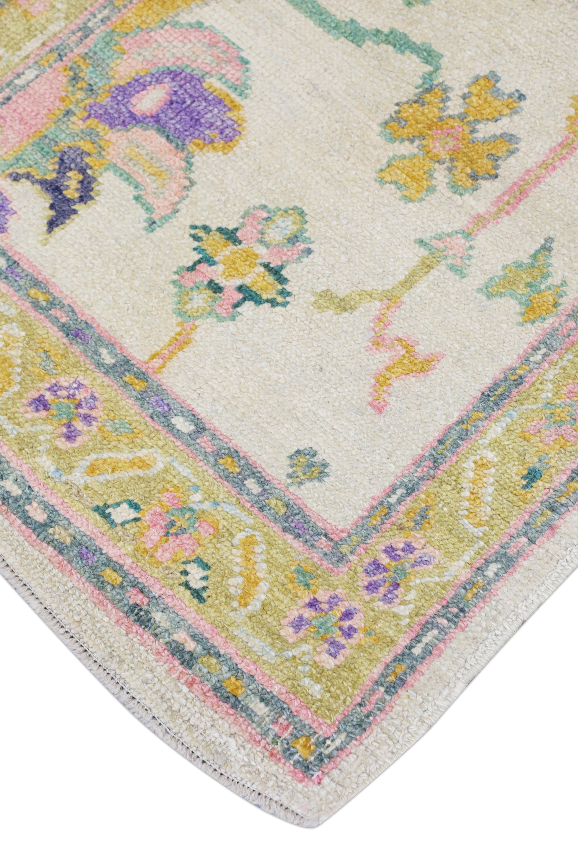 Turkish Oushak Rug 3' x 12'4" #4568