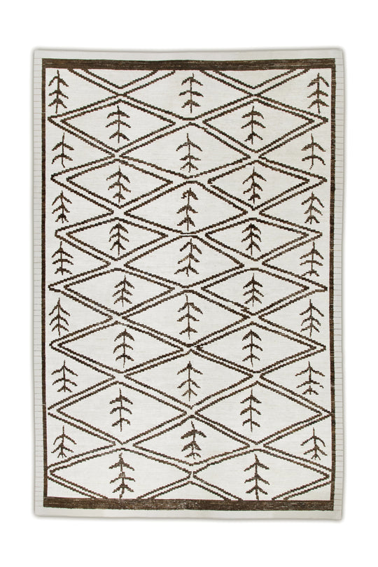 #6215 Hand Knotted Turkish Modern Tulu Rug 9'10" x 14'4"