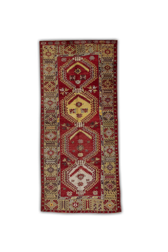 #127 Turkish Vintage Anatolian Rug  5'1" x 11'4"