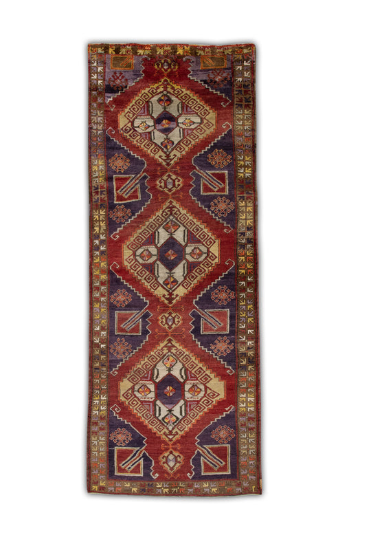 #126 Turkish Vintage Anatolian Rug  5'1" x 13'2"