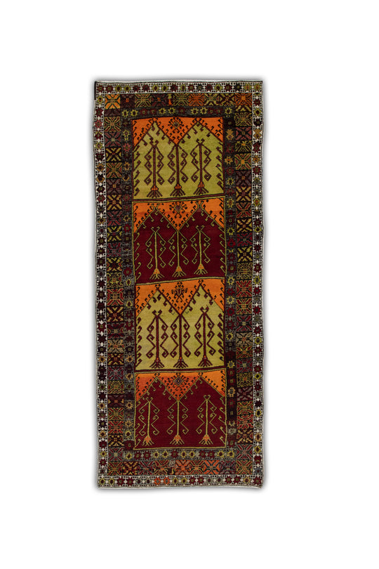 #120 Turkish Vintage Anatolian Rug  4'10" x 11'9"