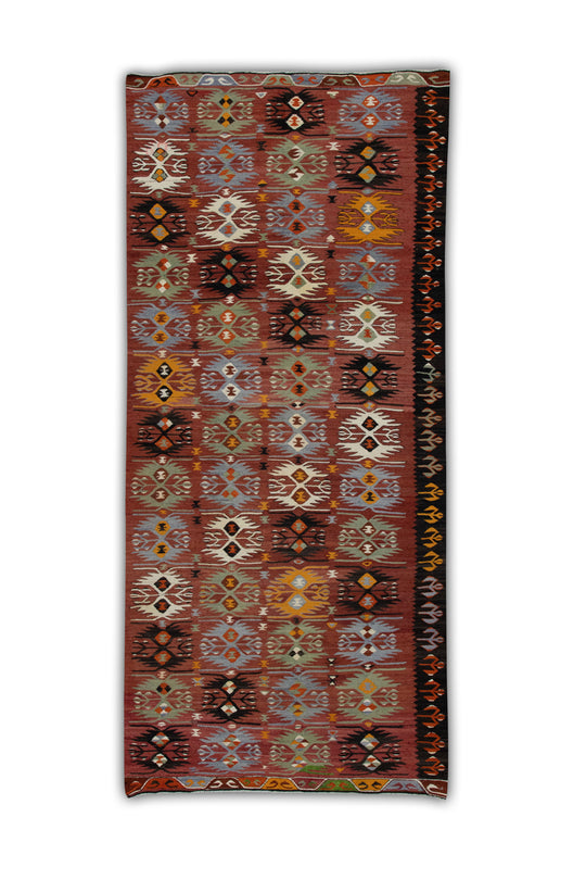 #310 Turkish Vintage Anatolian Rug  4'7" x 10'2"