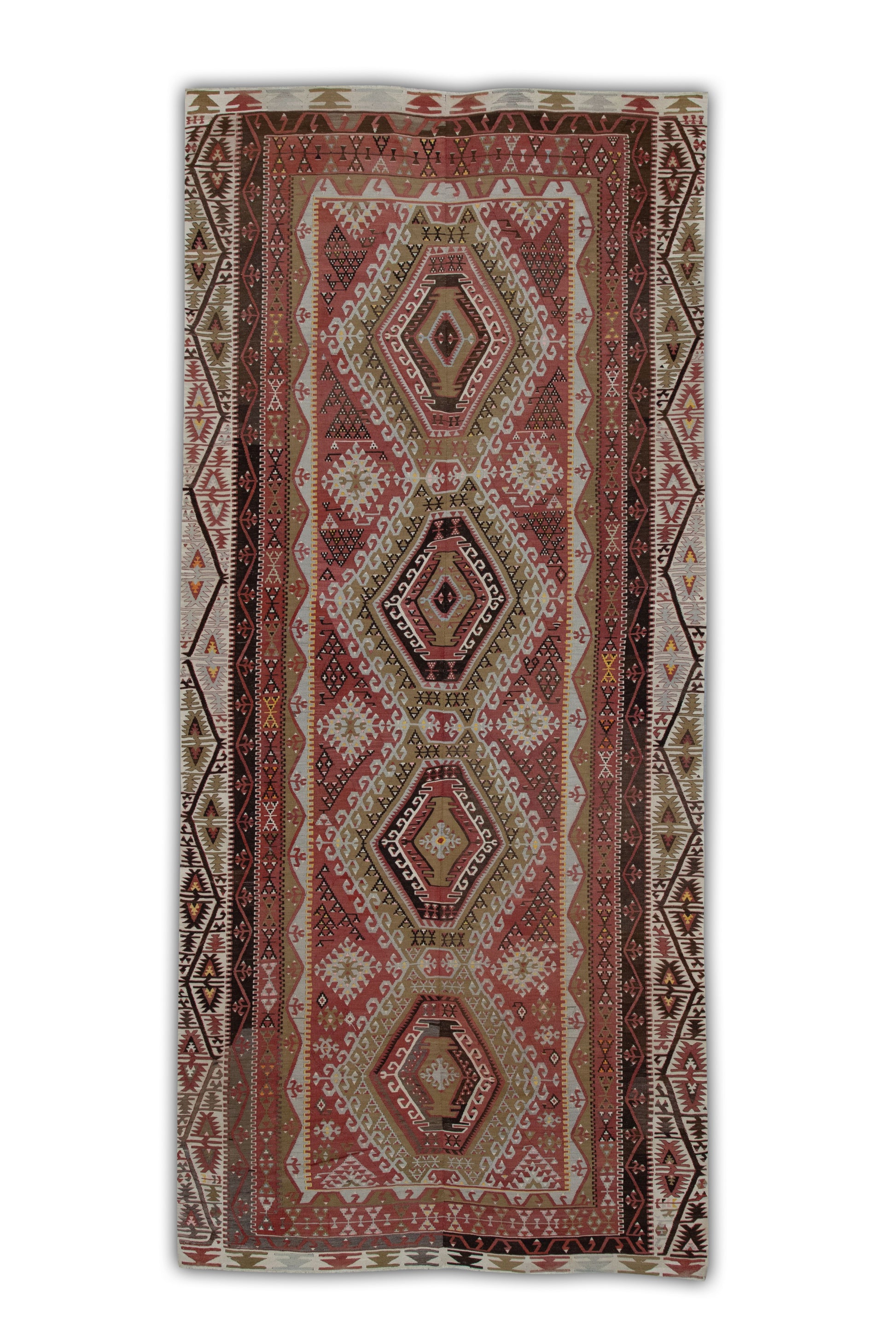 Turkish Vintage Anatolian Rug  5'8" x 12'5" #305